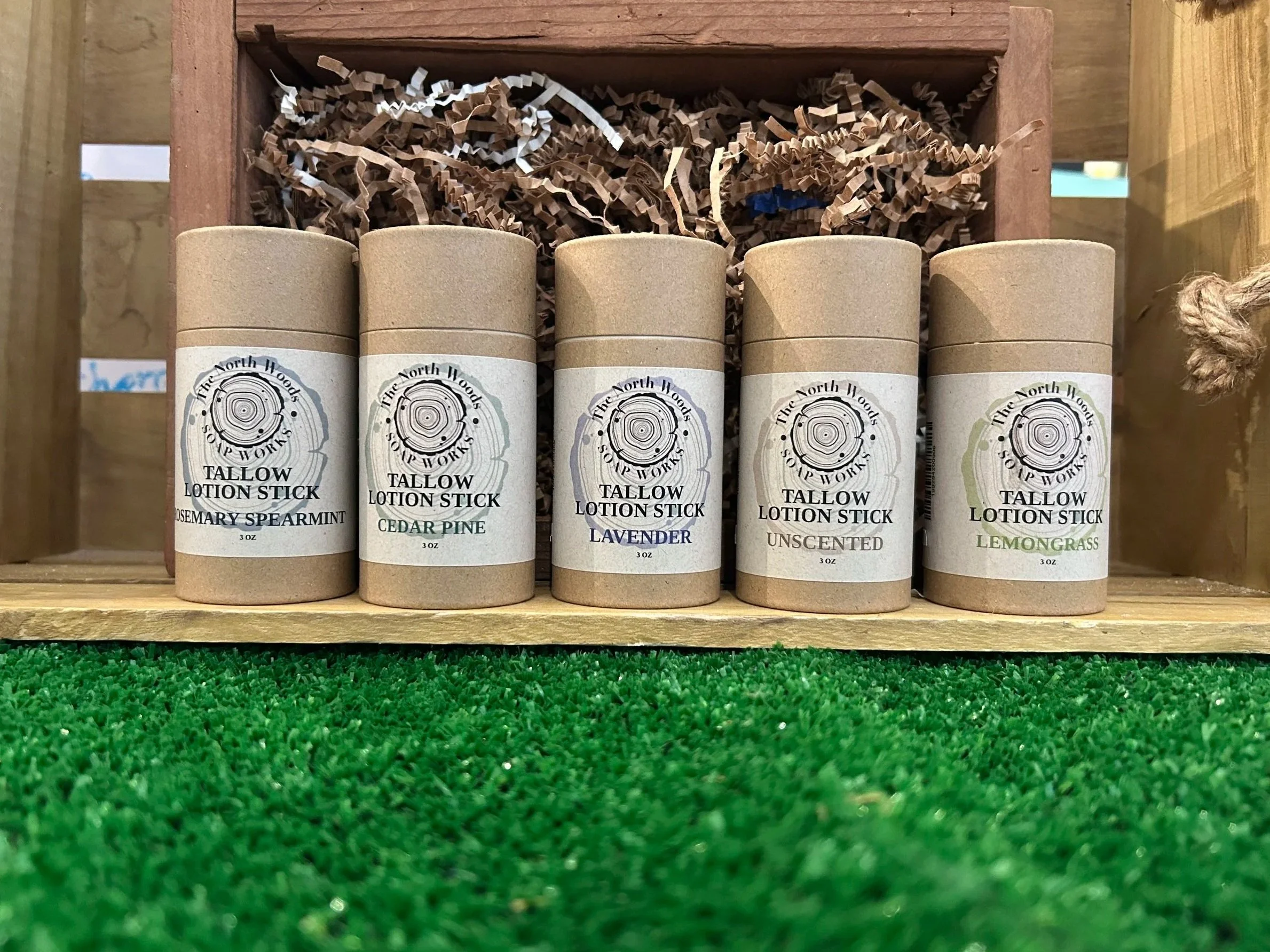 The North Woods Soap Works Tallow Lotion Stick