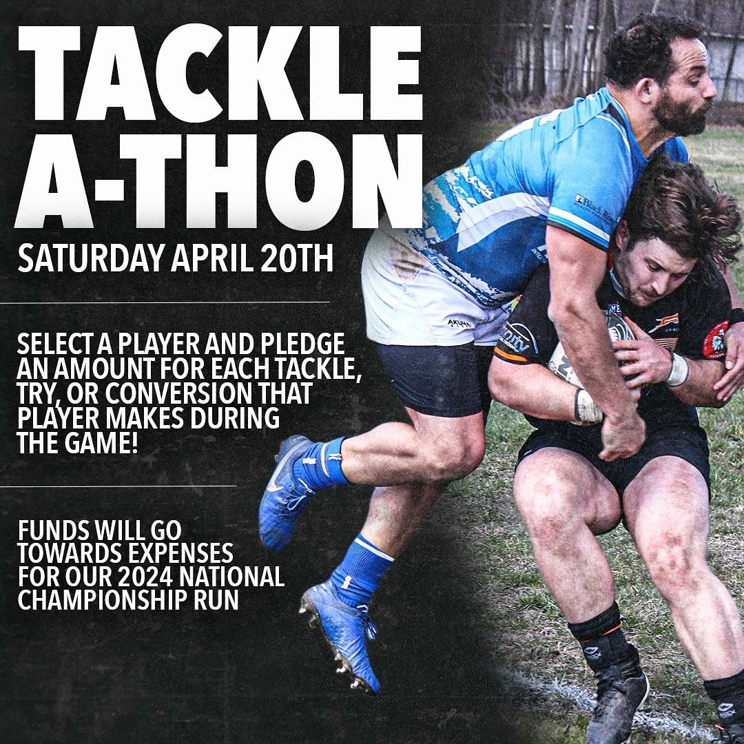 Join us for the first Detroit Tradesmen Tackle-A-Thon fundraiser!

The funds from the tackle-a-thon will go towards club expenses for the 2024 D3 National Championship run. This will take place during our home match on 4/20 vs. Flint

HOW IT WORKS

-