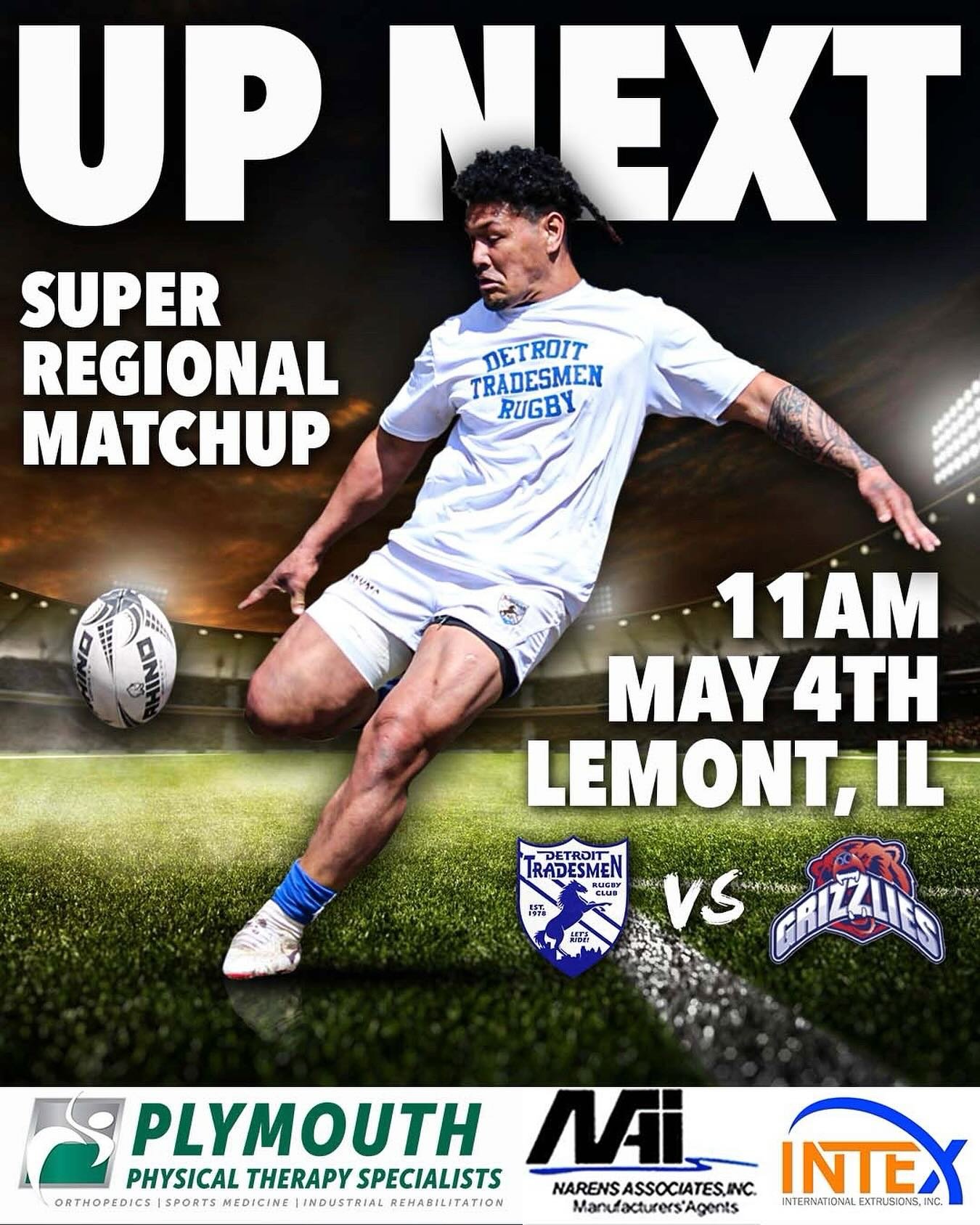 What&rsquo;s better than playoff rugby?! 

Only a few more days until our business trip to Lemont, IL for the Midwest Super Regionals! Saturday will see the boys taking on @springsrugby and hopefully we will be on to the finals on Sunday to punch our