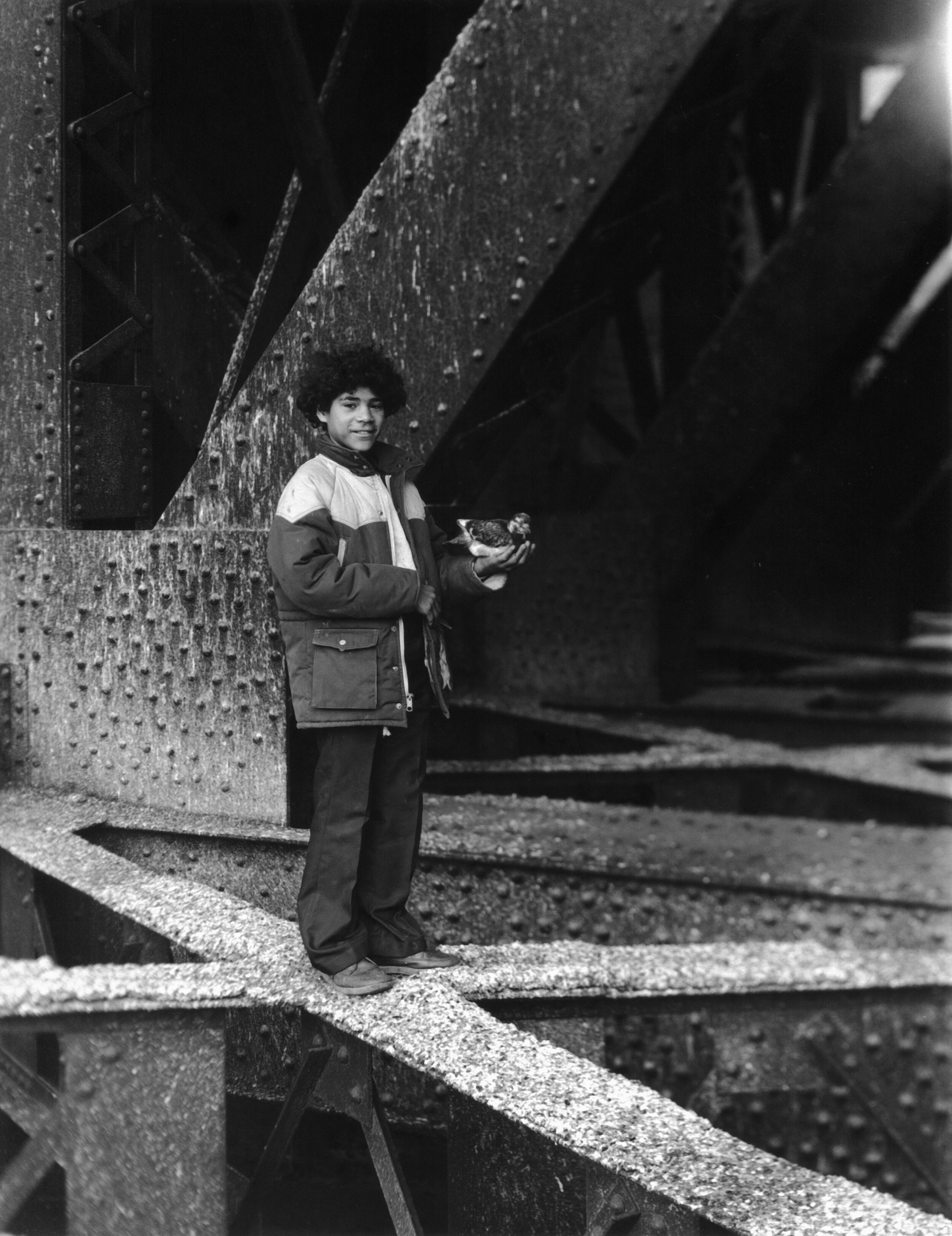 Jose Perez Catching Pigeons Southbridge St Worcester (date unknown)