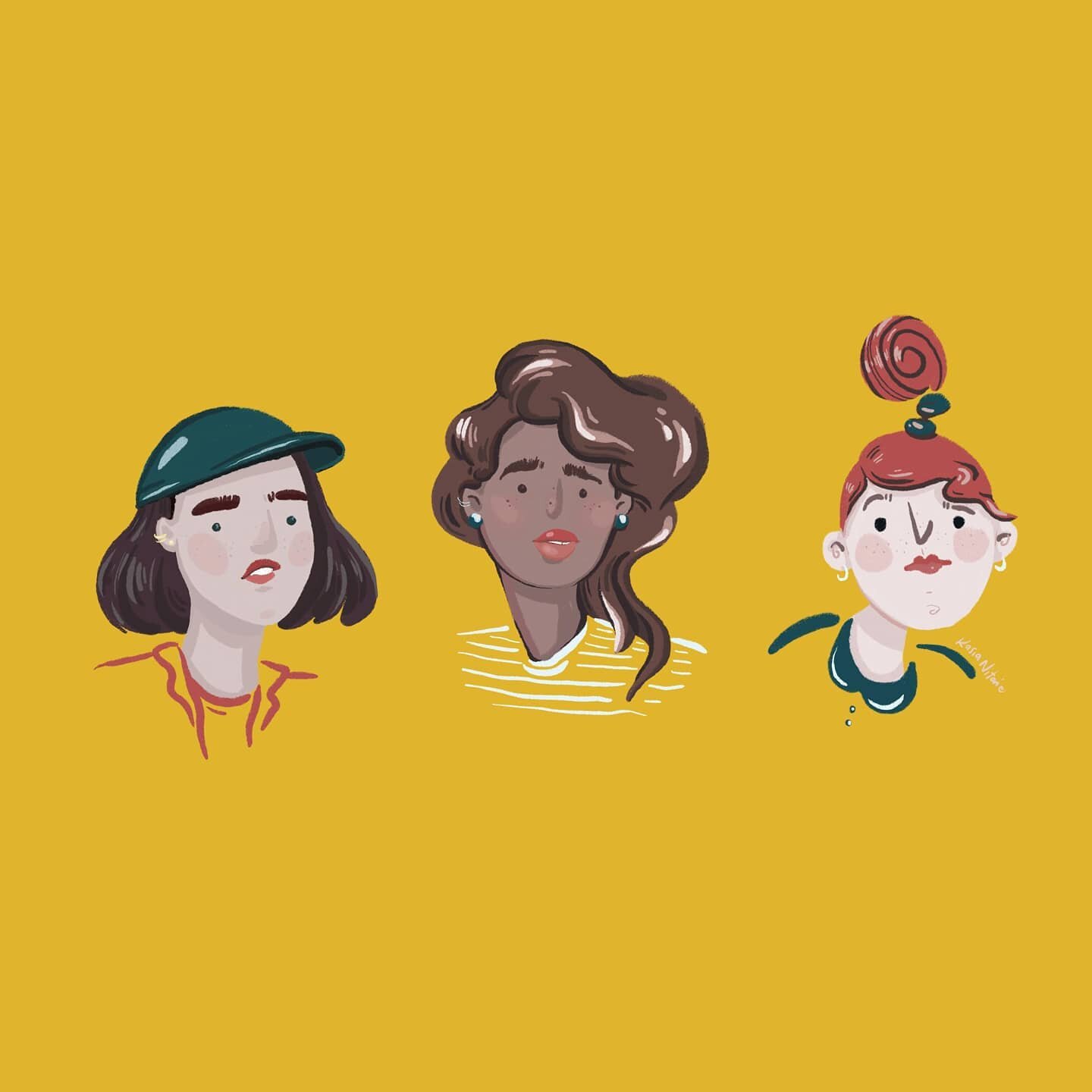 One of my favourite ways to warm up is by doodling faces and seeing how many variations I can come up with.

What do you like to do before starting to create? Or sitting down to focus on work? ✏️💭
⁠
⁠

--⁠
⁠
⁠🌞🌞🌞
#illustration #characterdesign #f