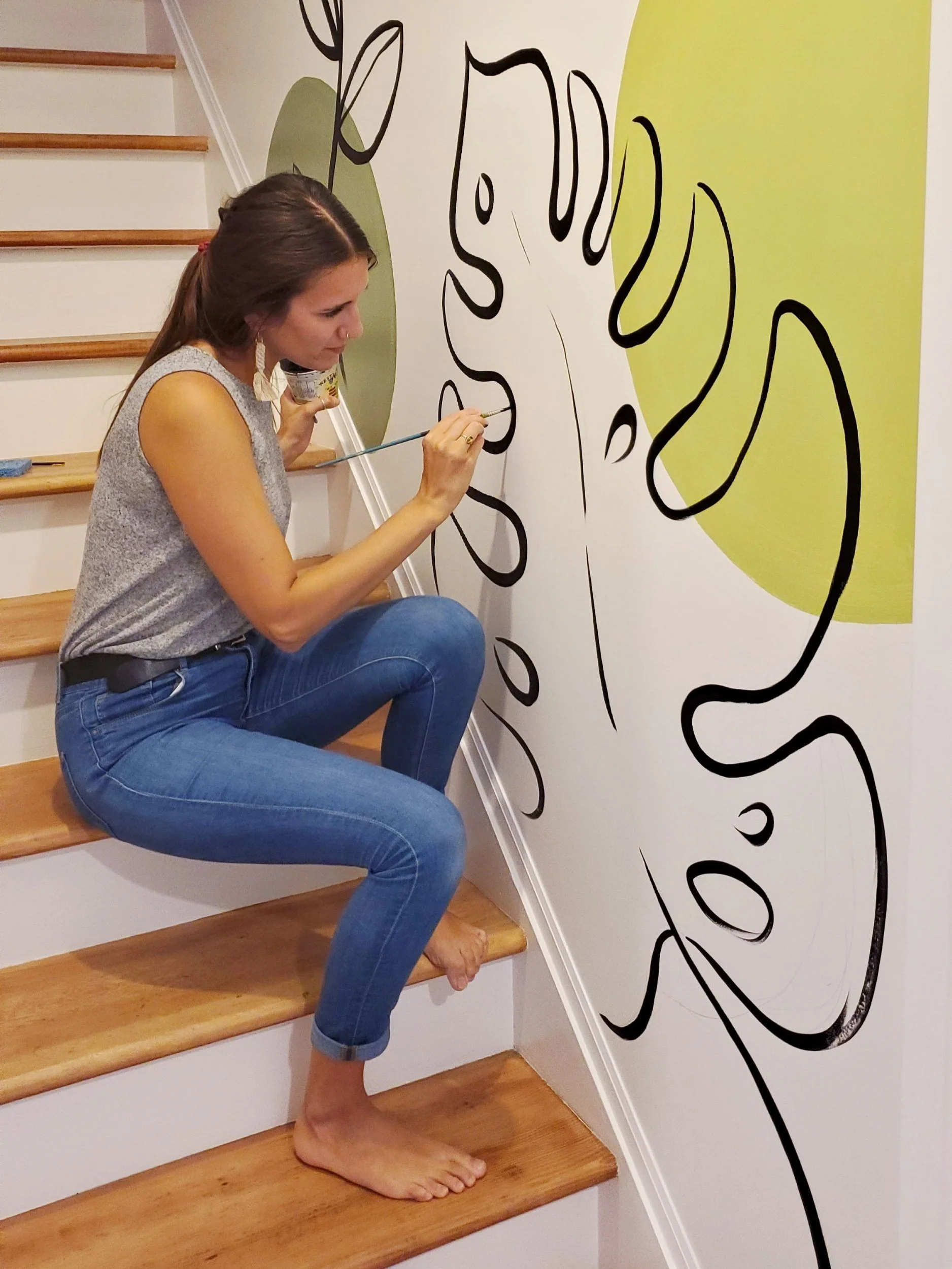  Monstera Mural | Private Residence, Hamilton 2020 