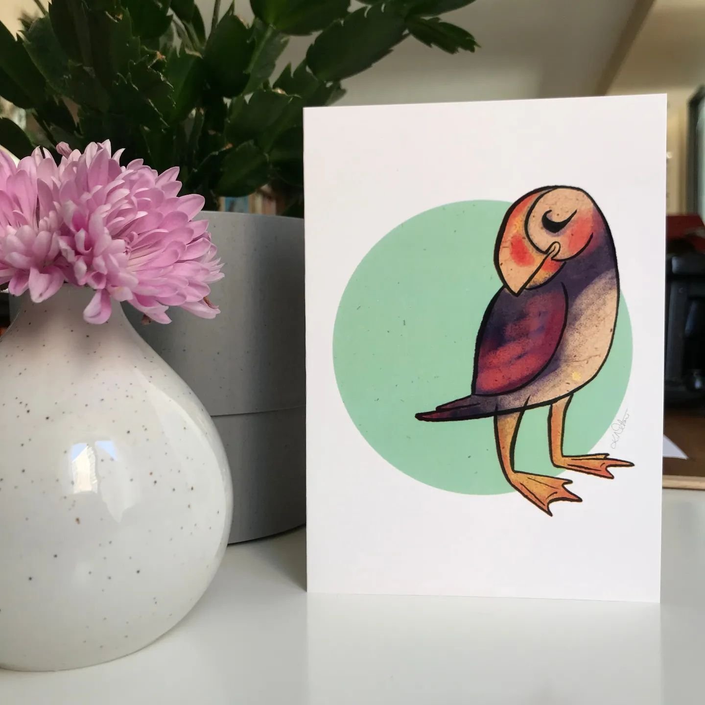 Greeting Card 6-packs available in the Sunny Street Shop ~ Choose from the Canadian Animals Collection, including sets of; Barn Owl, Otter, Puffin, Turtles, Fox, some Plants, or a mixed pack with all six designs! 💫 {5x7&quot;, blank on the inside fo