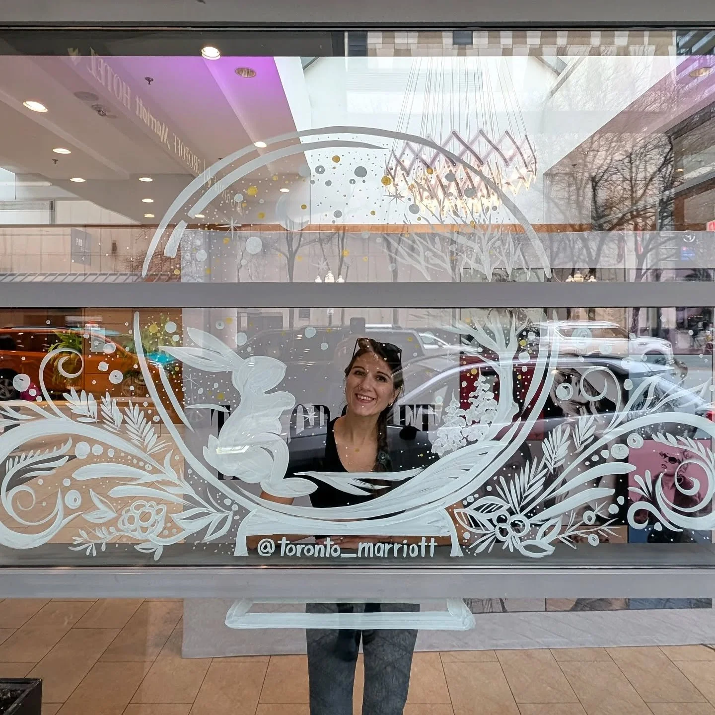 Festive, elegant winter window decor for Toronto Marriott featuring an interactive photo-op snowglobe! ✨ Snap your pics in the globe and tag us &amp; @toronto_marriott ! 

Thank you to all our amazing clients - we are so grateful for your continued s
