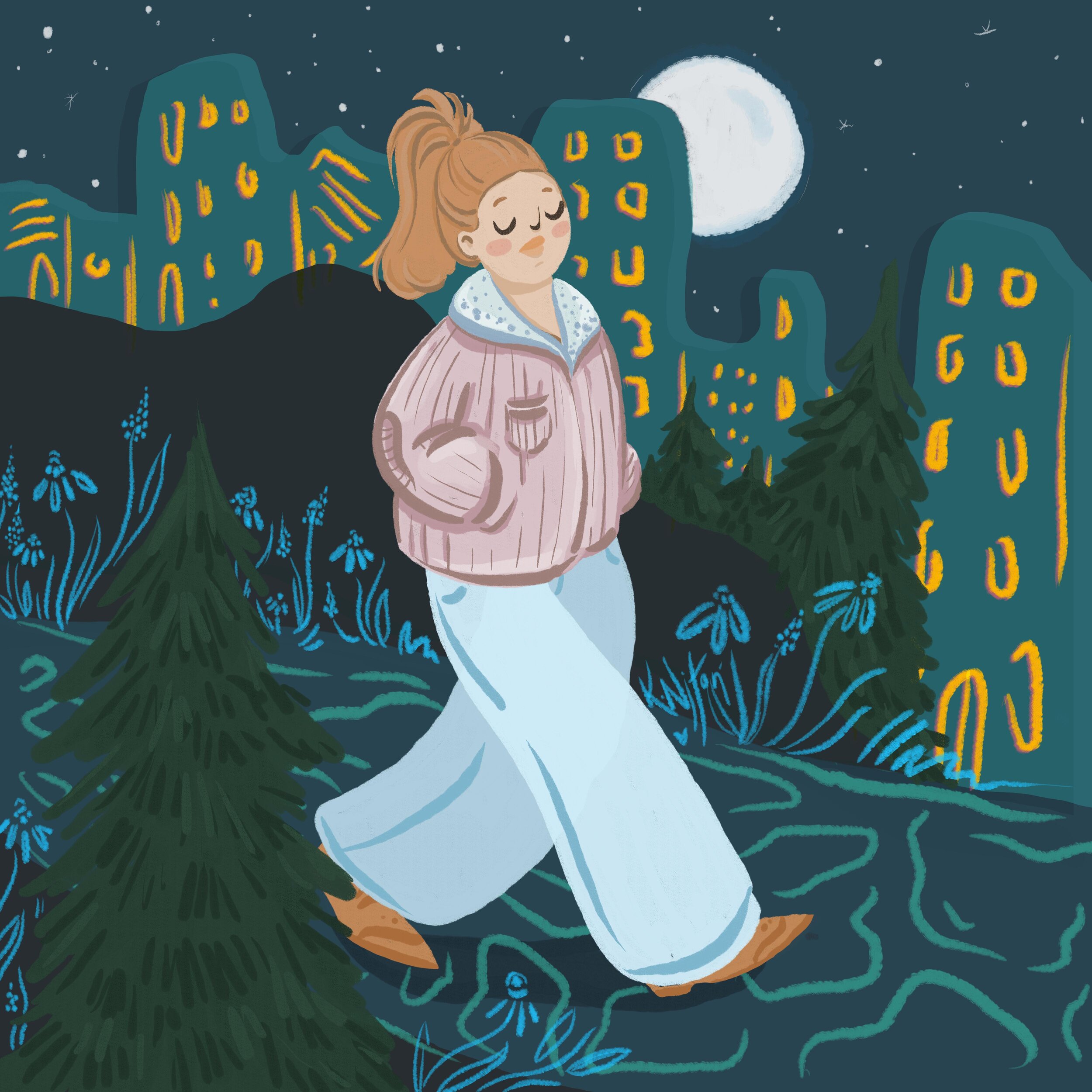 A Walk in the Park
Digital Illustration