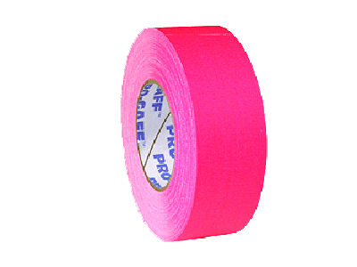 Pro Tapes Neon Pro Gaffer Tape Fluorescent Pink  2" x 50 yds. 