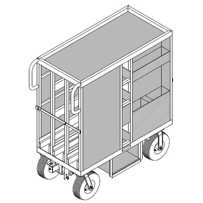 Backstage Rubbermaid Cart w/ 8 Wheel Kit (Small) — Kaye Lites Inc.