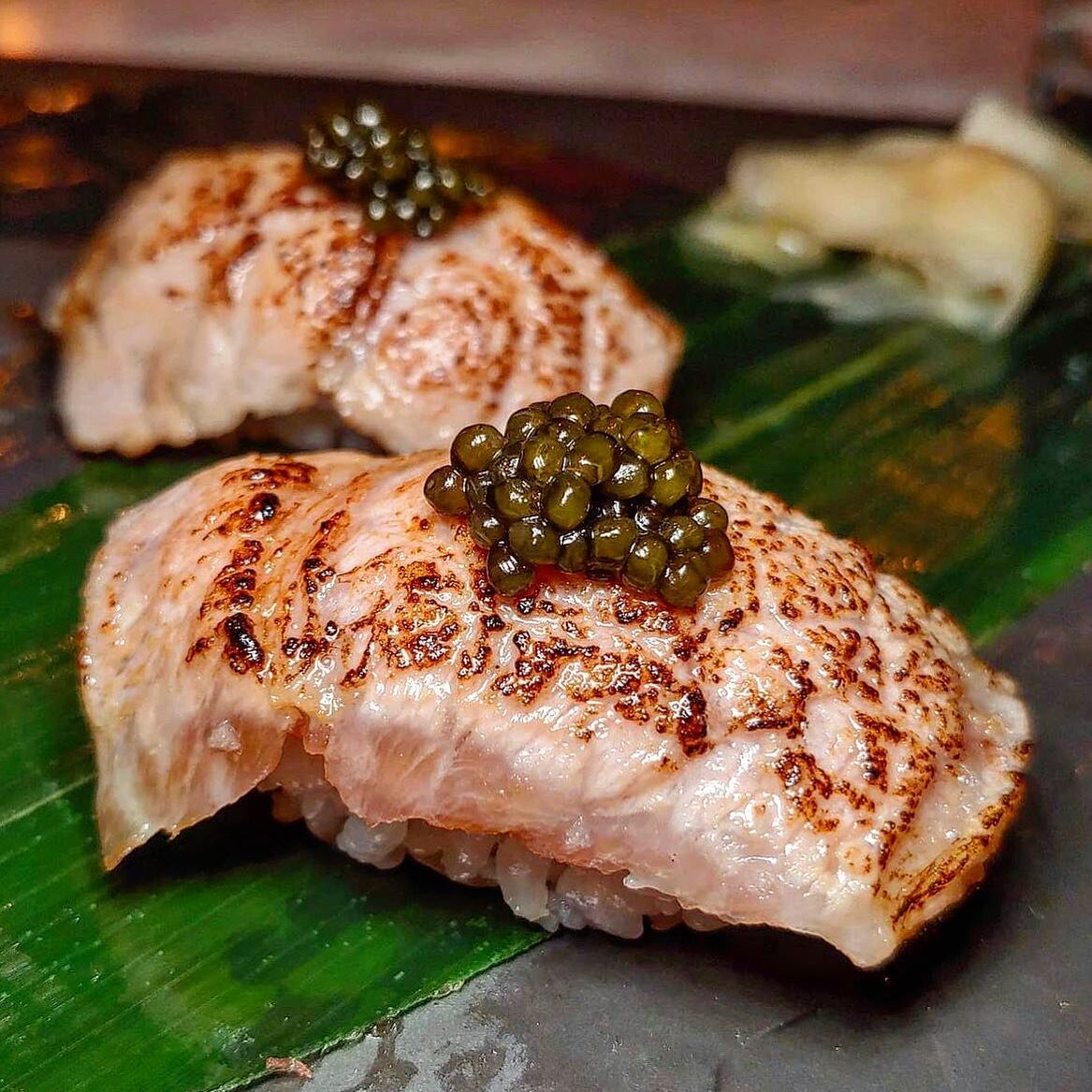 Torched otroro from Japan with caviar #otoro #taikunsushi #caviaranddreams (📷: @restaurantgroupie)