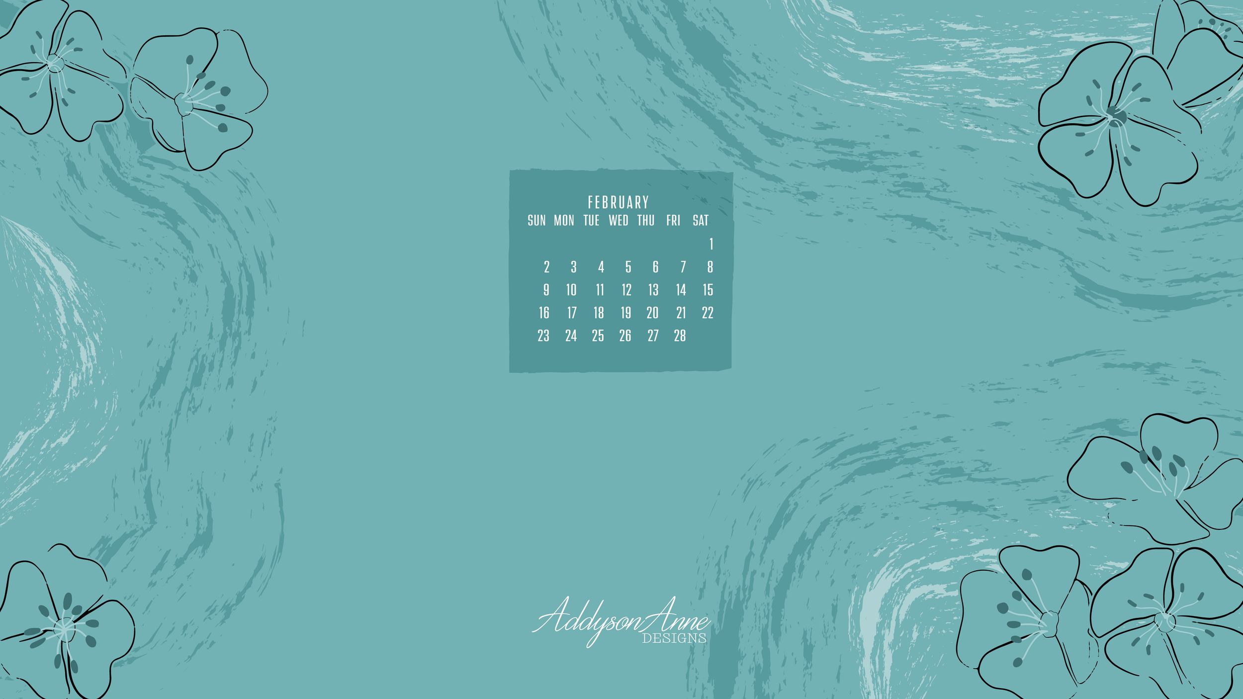 February Computer Wallpaper