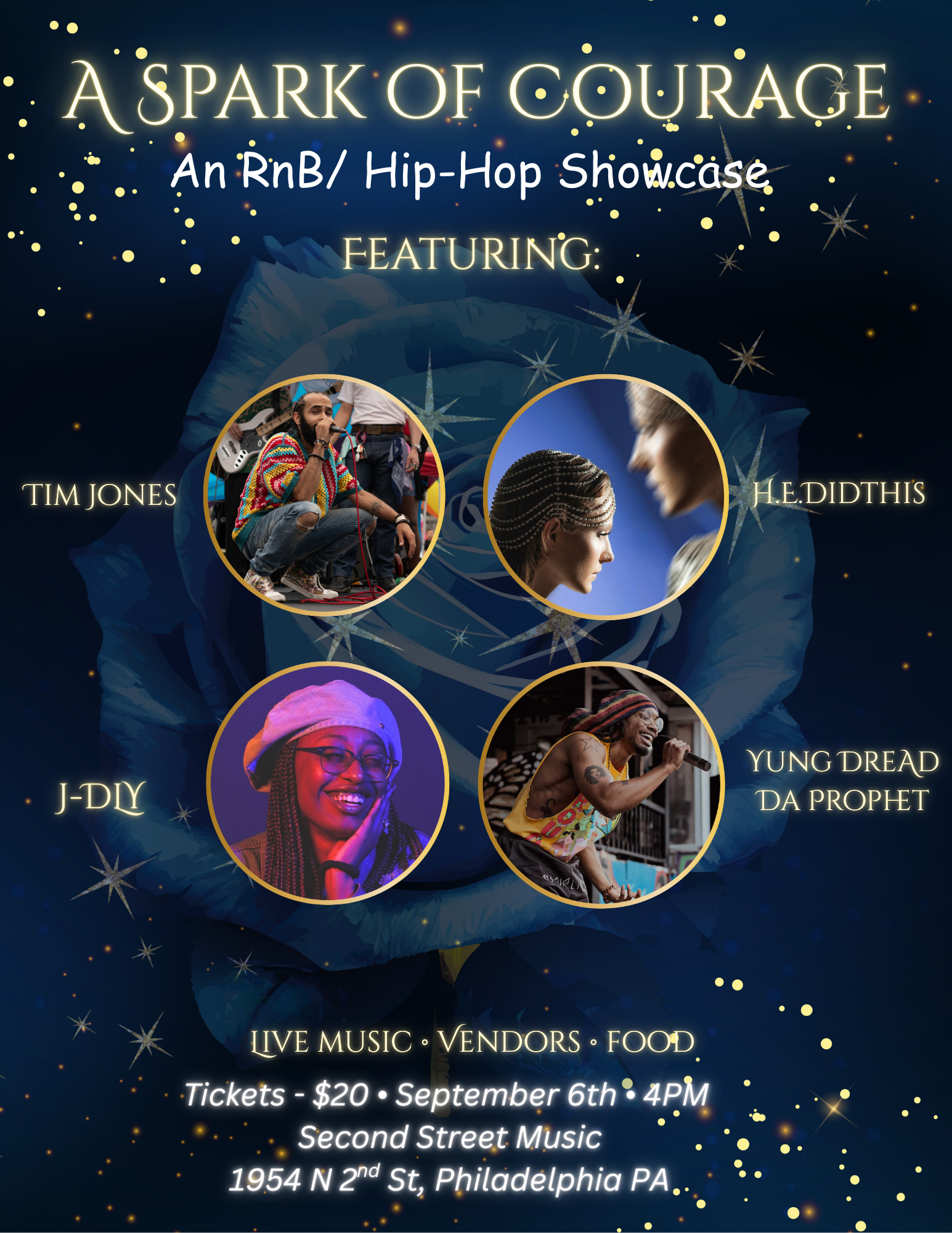 A Spark of Courage - An RnB / Hip-Hop Showcase