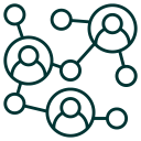 illustration of a connected web of people