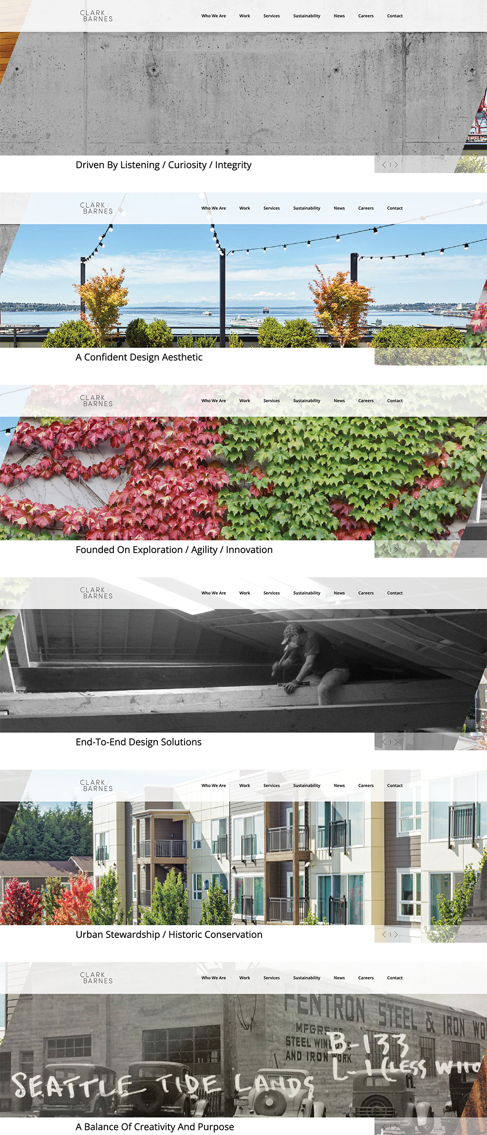 CLARK / BARNES Homepage Carousel Messaging