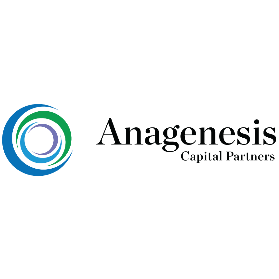 Logo of Anagenesis Capital Partners featuring concentric circles in blue, green, and purple with black text