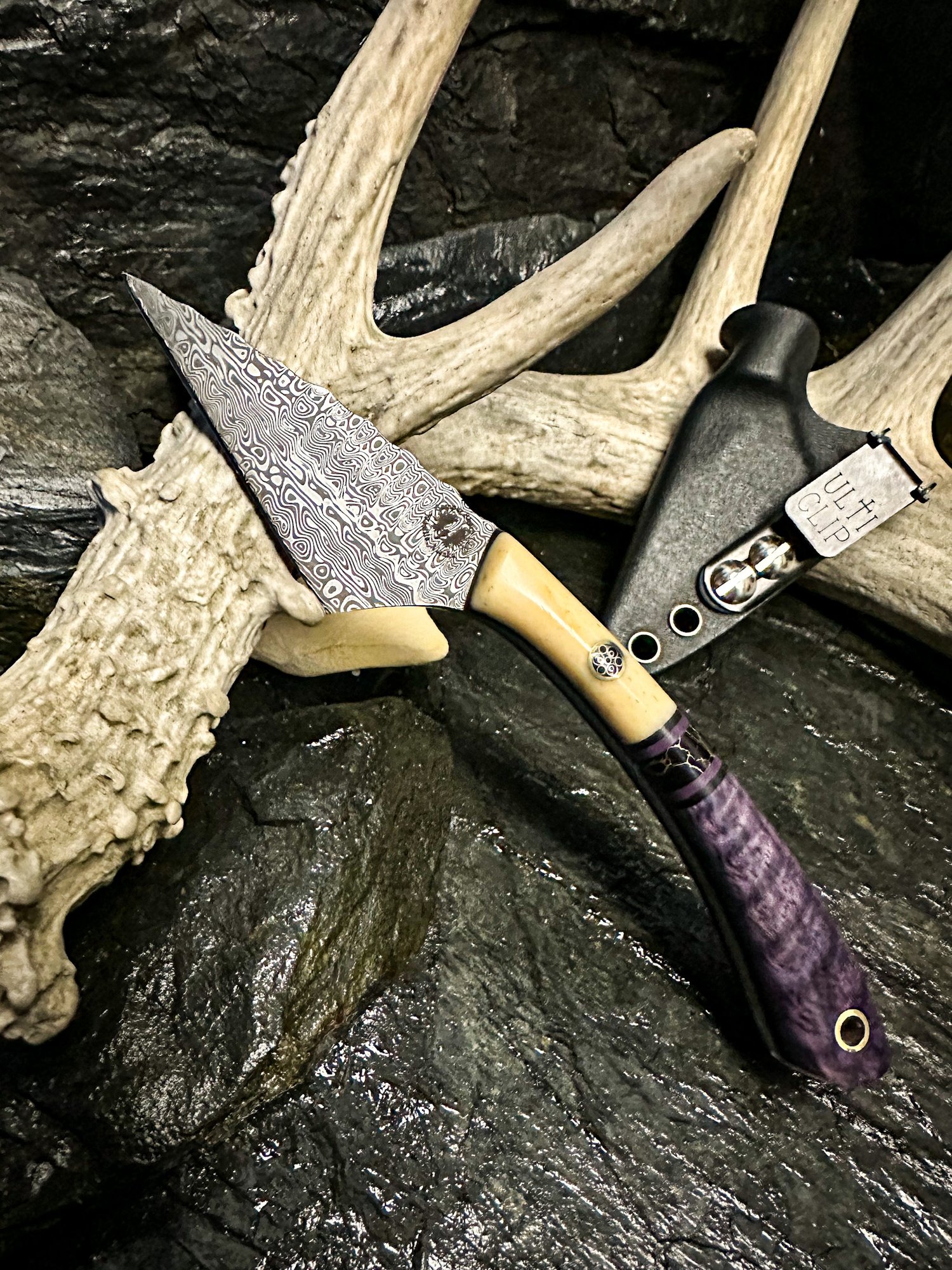 The Damascus Kiridashi Knife — Semper Sharp LLC