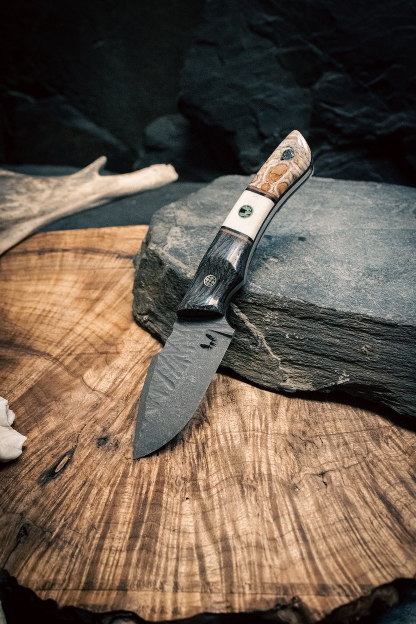 The Copper Damascus Backpacker Knife — Semper Sharp LLC