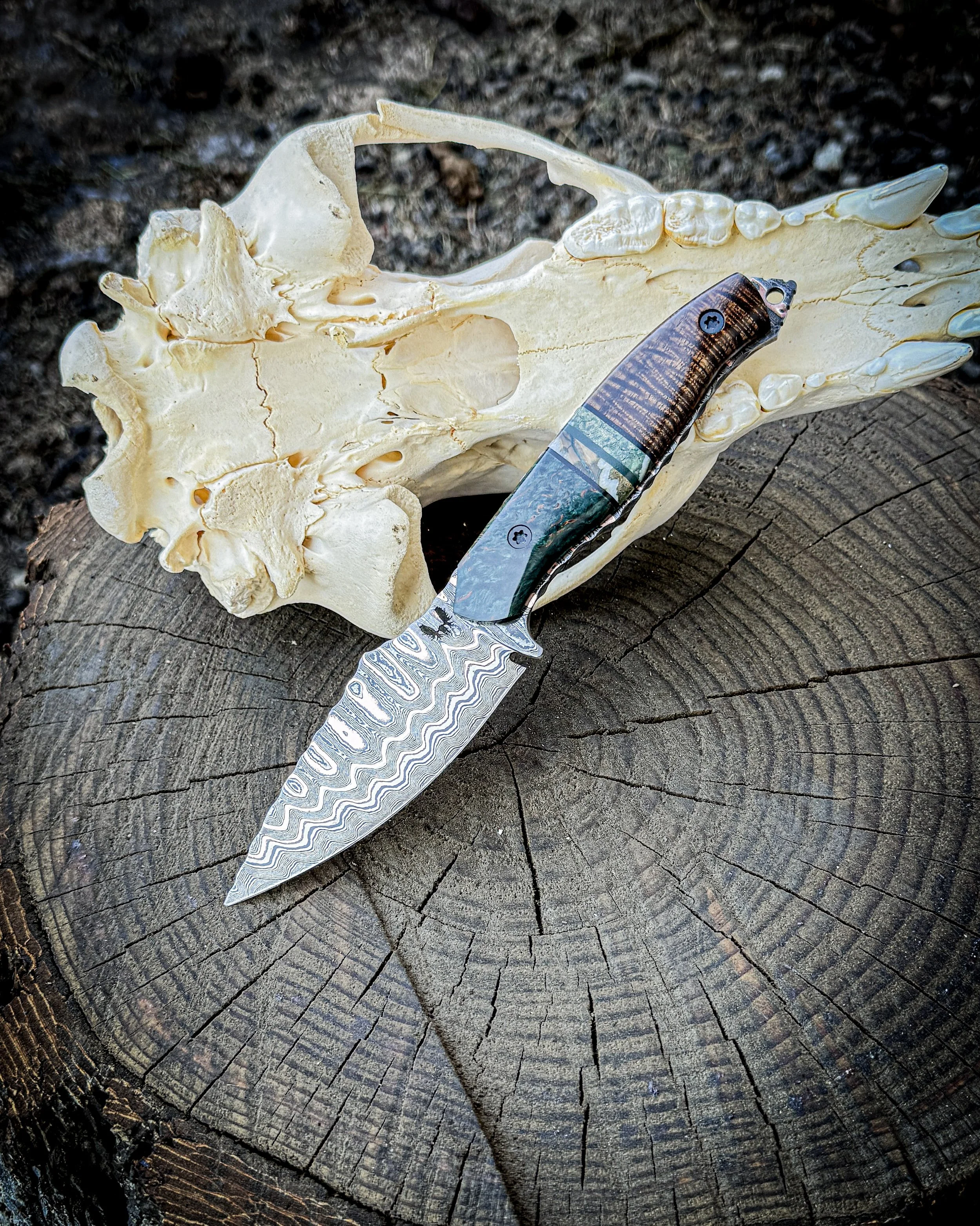 The Damascus Denali Knife