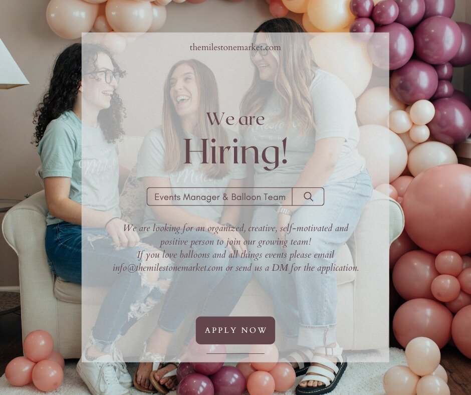 Our team is growing! We are looking for organized, creative, self-motivated and positive people for our team. If this sounds like you, please email your resume to info@themilestonemarket.com or send us a message. 

Currently hiring for part-time Even