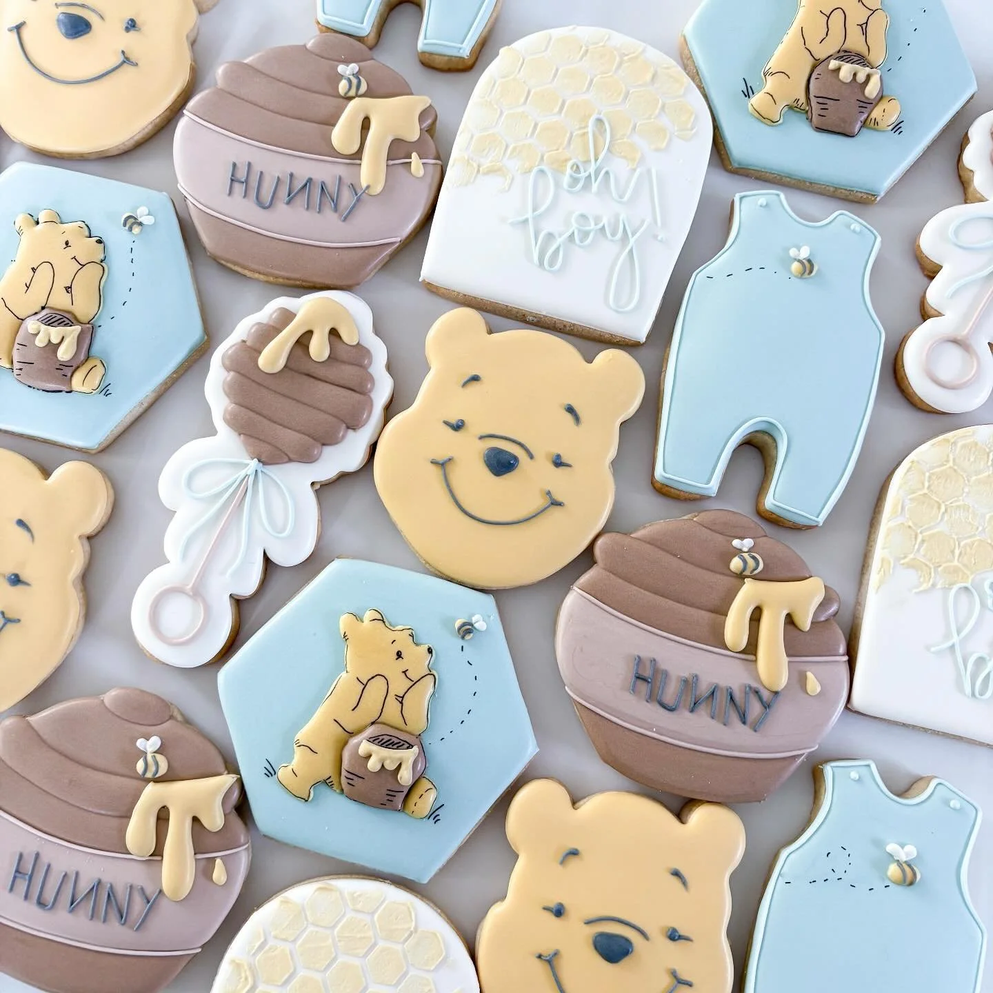 A sweet little Winnie the Pooh set for a baby on the way