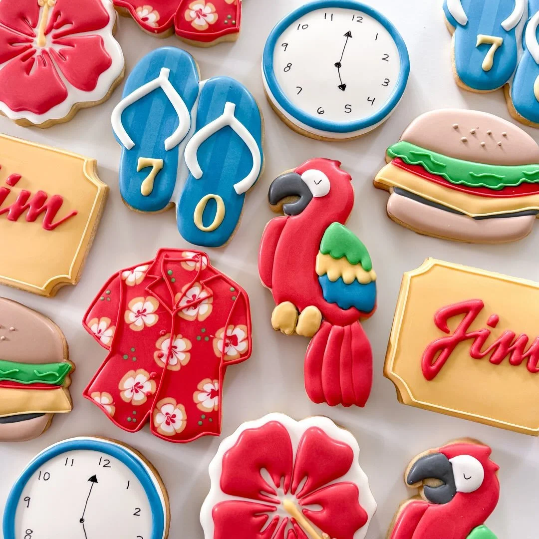Jimmy Buffet birthday vibes 🌴☀️

#jimmybuffetcookies #birthdaycookies #royalicingdecoratedcookies