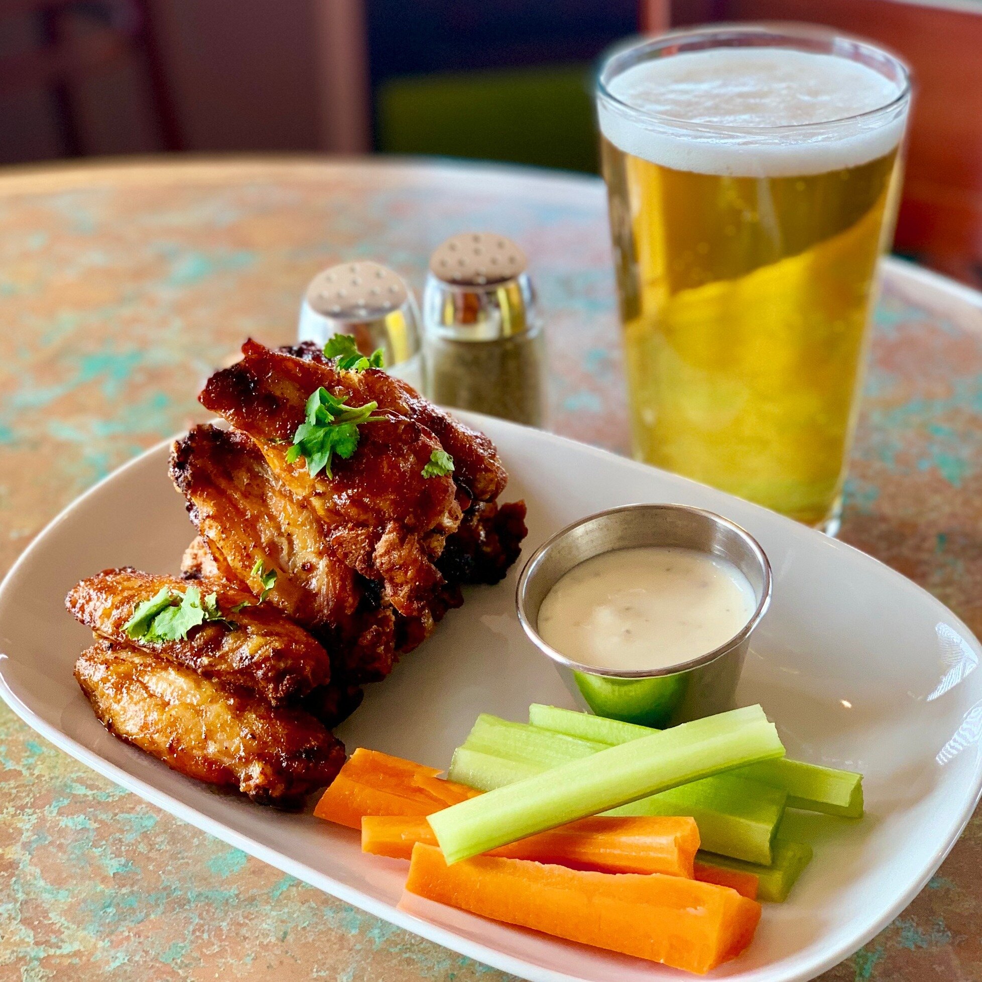 TC's Pub is OPEN for lunch and dinner weekdays from noon-10pm (kitchen open until 9pm) and for dinner on Saturdays from 4-10pm (kitchen open until 9pm)
.
Come join us for favourites like TC&rsquo;s Famous Wings! Available in the following flavours, F