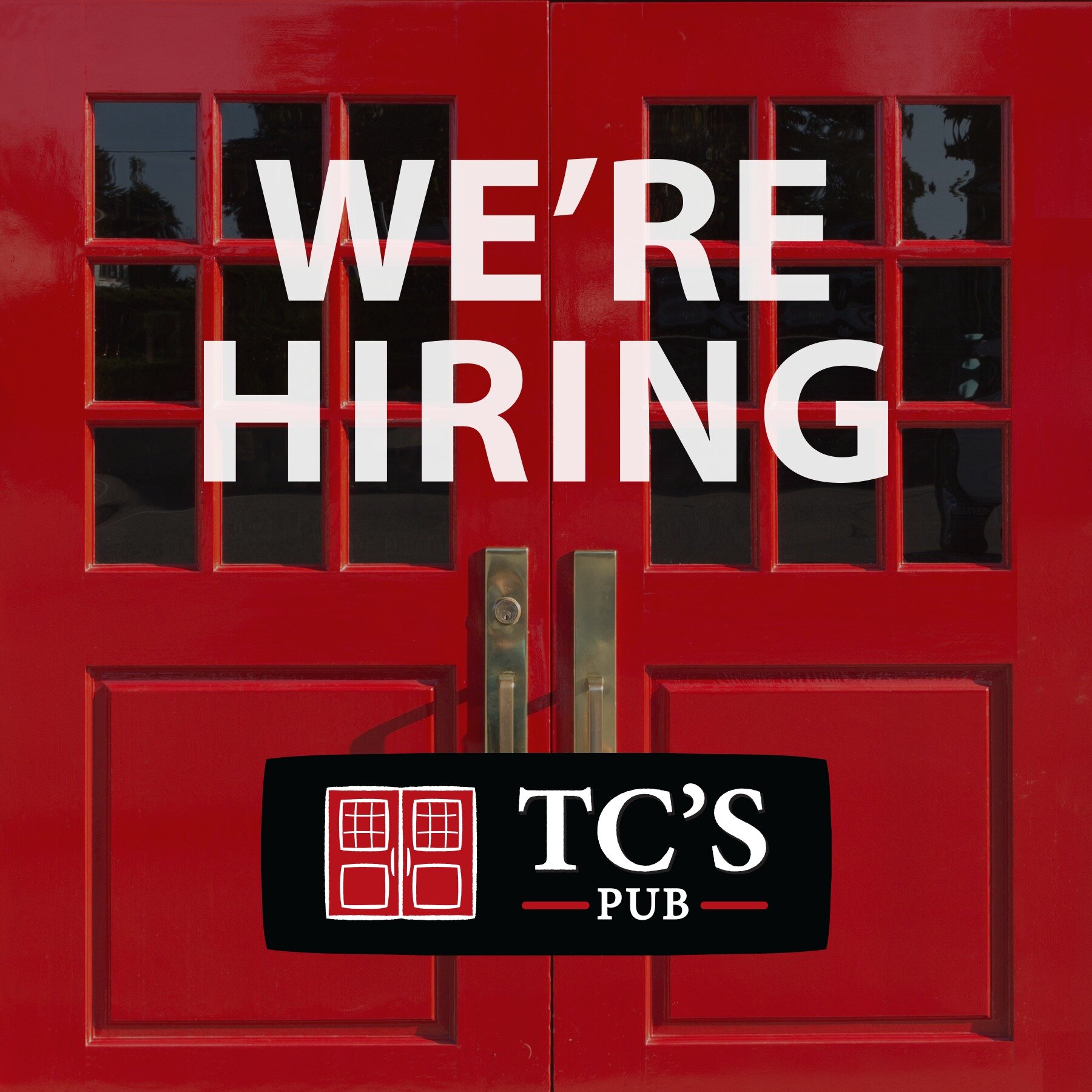 TC's Pub is hiring for a number of positions! We're looking a NEW dishwasher, line cook and servers.

For more info on available positions, click the link below to visit our website👇 https://www.tcspub.ca/employment

To apply, please email an update