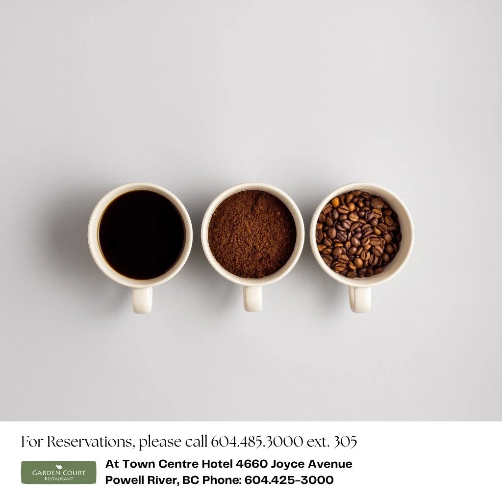 Start your morning off right by coming to the Garden Court Restaurant inside the Powell River Town Centre Hotel