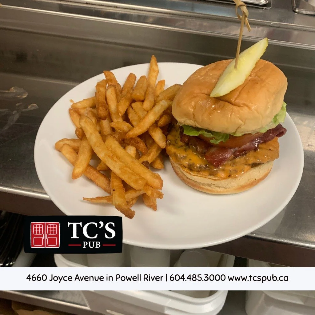 Come taste our mouth-watering burgers at TC's Pub!