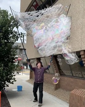 Bubble Man Receives Sutton Sponsorship