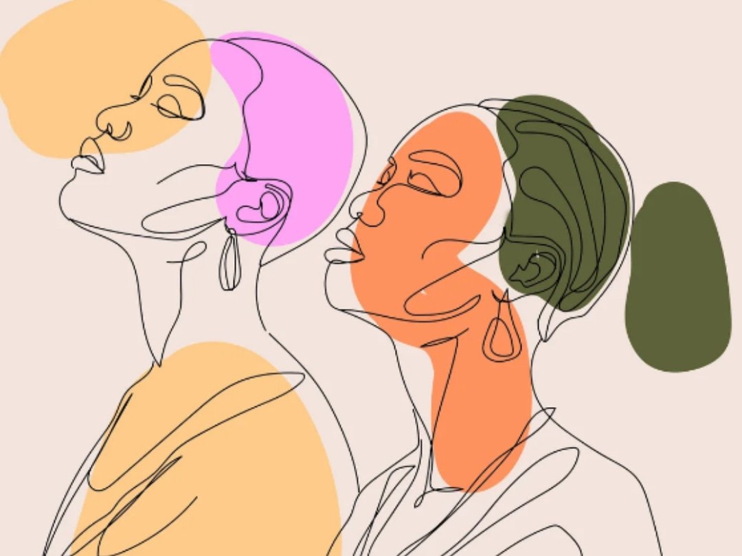 Black women relaxing