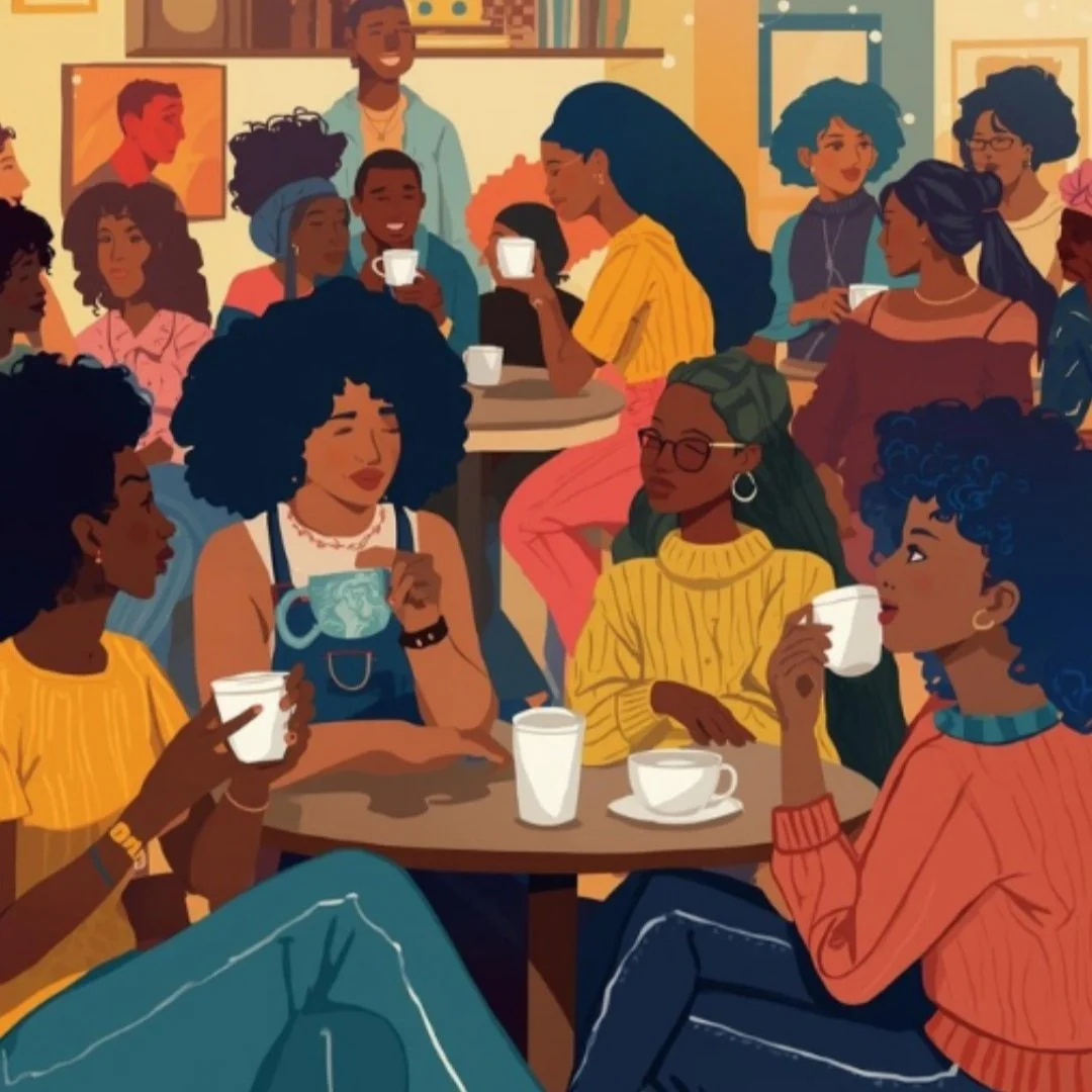Black women seated together