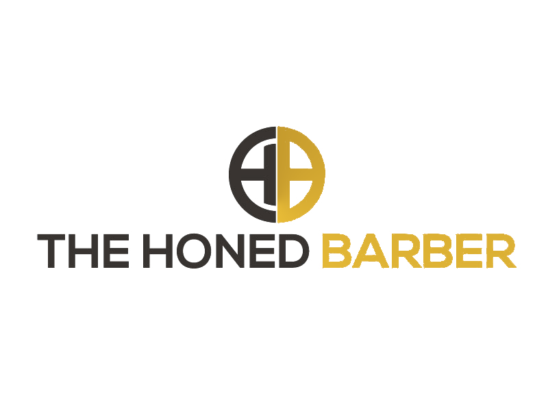 The Honed Barber Logo - Transparent Background