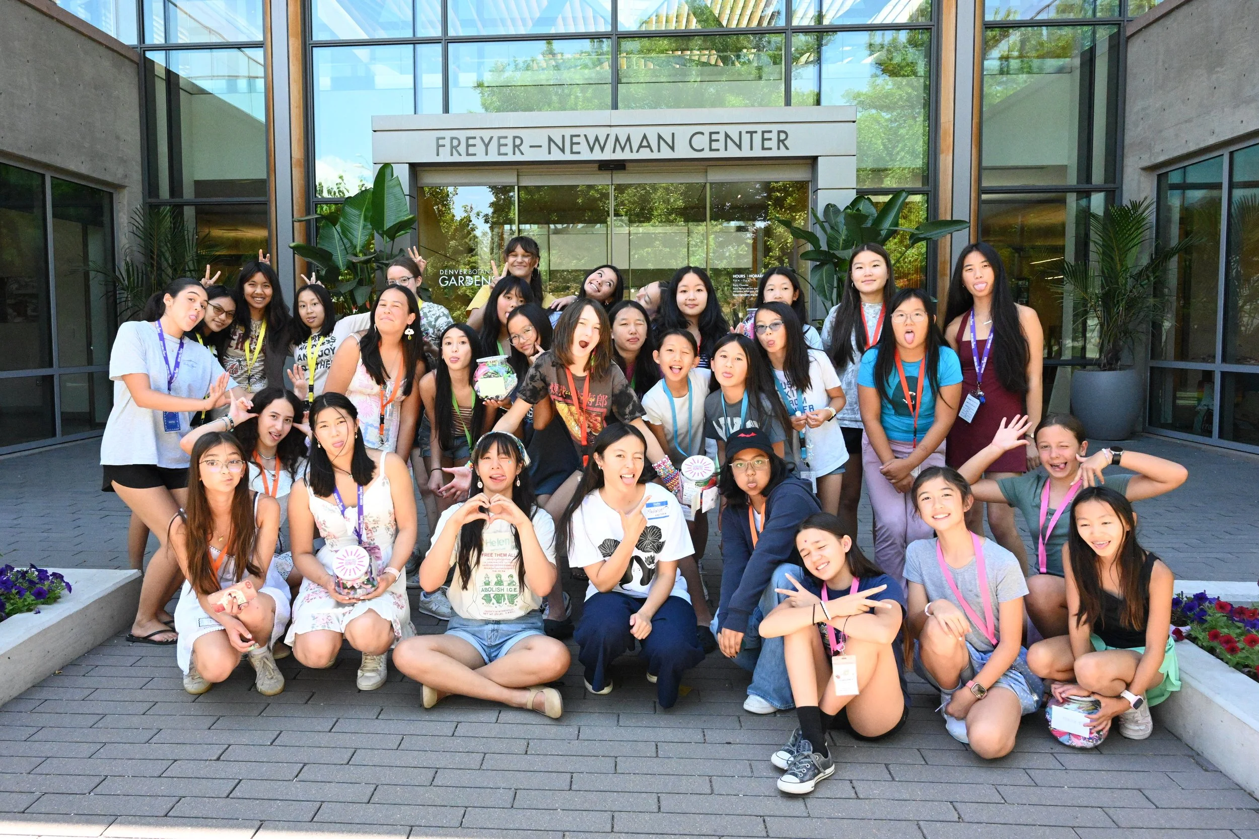 asian american youth with artist madalyn drewno and hue helen nguyen