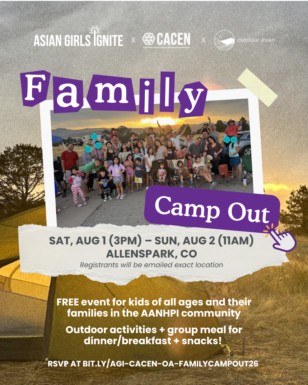 Registration: Family Camp-Out 2026 with Asian Girls Ignite x CACEN x Outdoor Asian