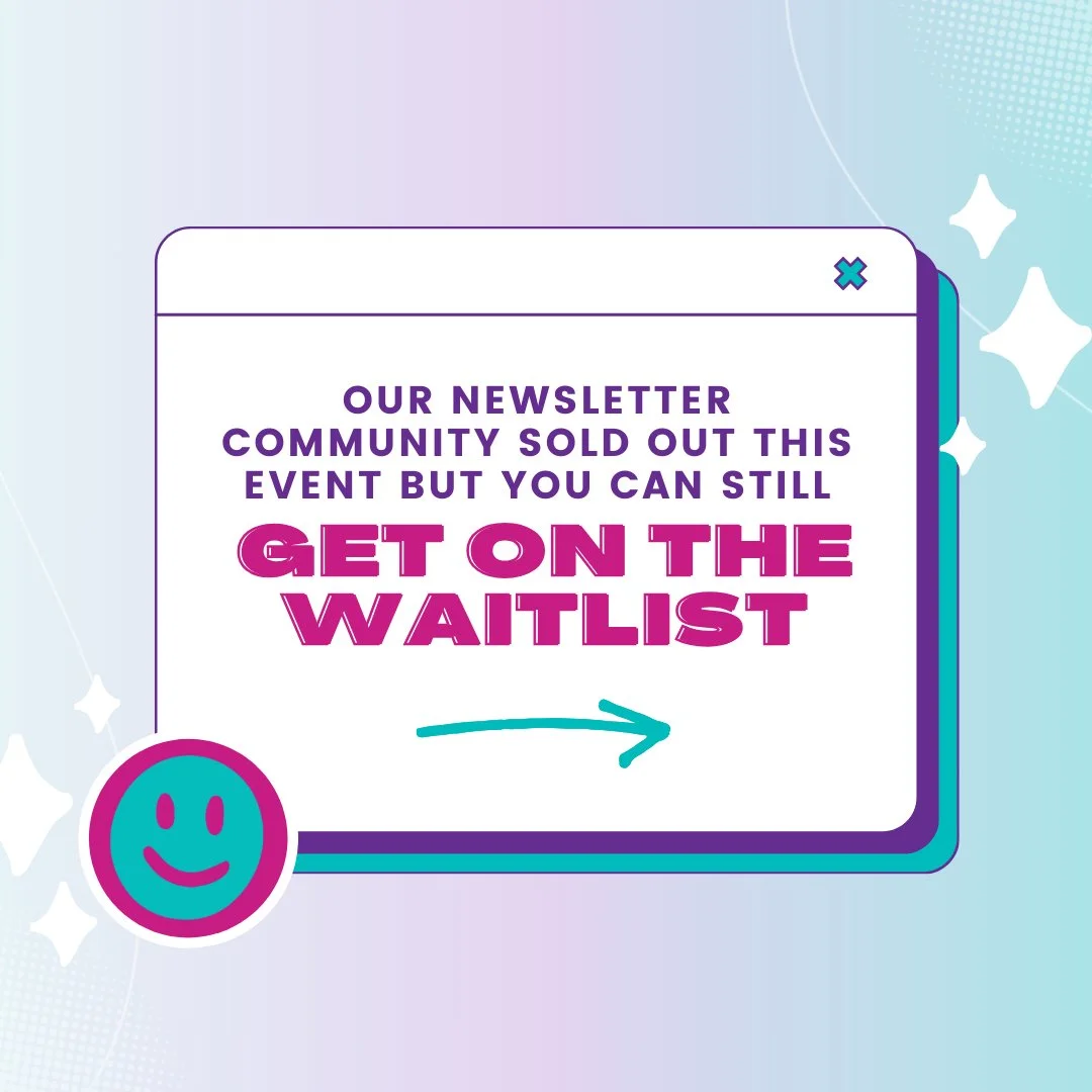 Our Middle School Event, “Women Who Roll,” sold out thanks to our amazing newsletter community! 🥳 Due to the exciting demand, we’re exploring ways to open this event up to more students. In the meantime, you can join the waitlist n