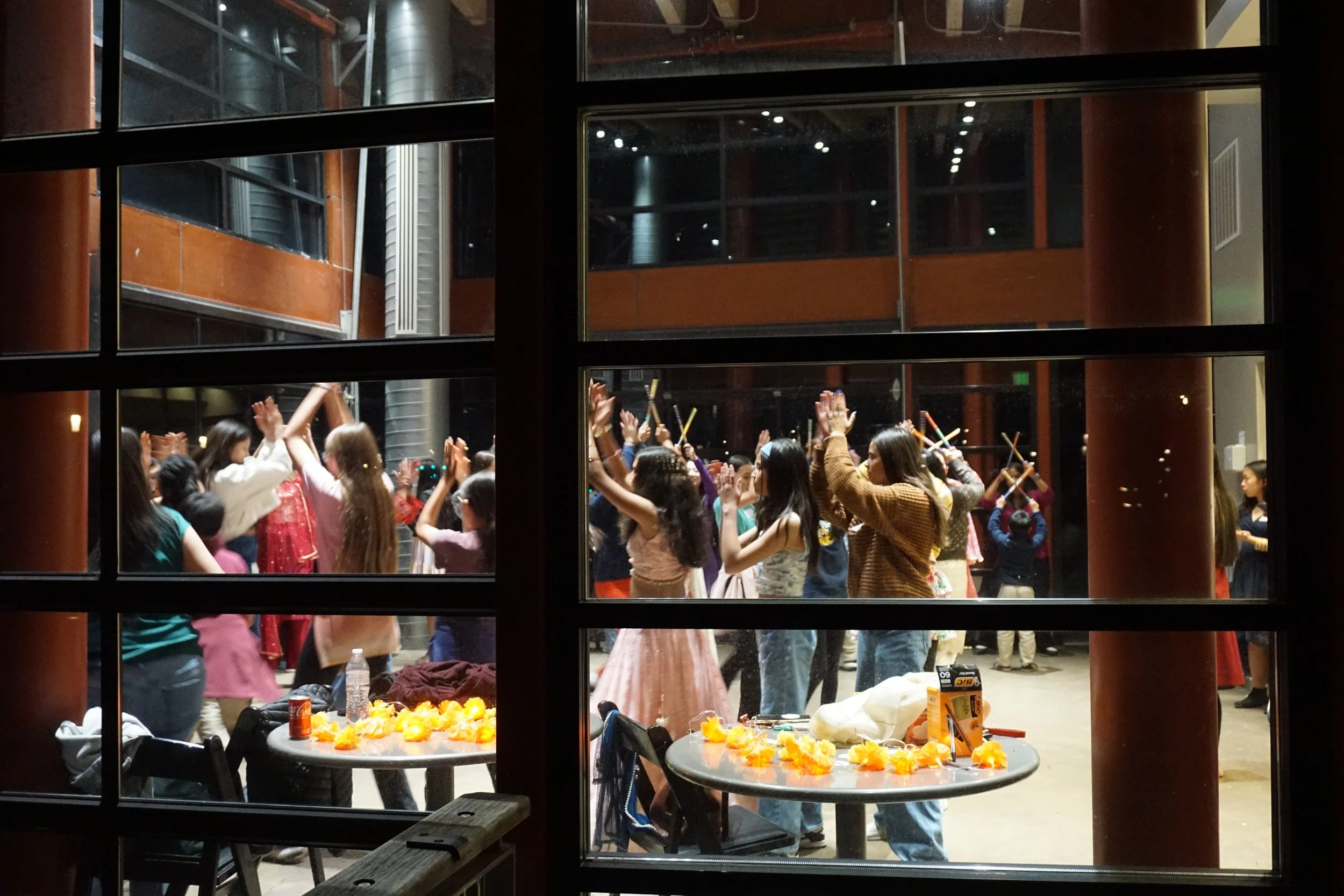  Students and family dance at Central Park Pavilion celebrating AGI Diwali CelebrAsian with Mudra Dance instructor Ninaad 
