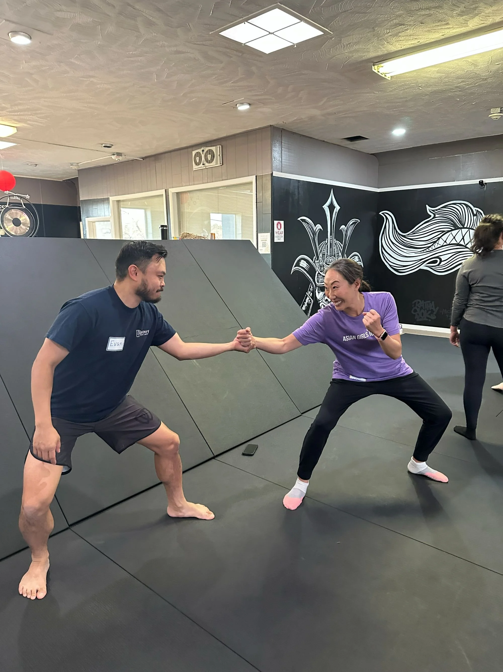  AGI community participating in a self-defense workshop hosted by Imperial Jiu Jitsu &amp; Kickboxing in Lakewood, Colorado 