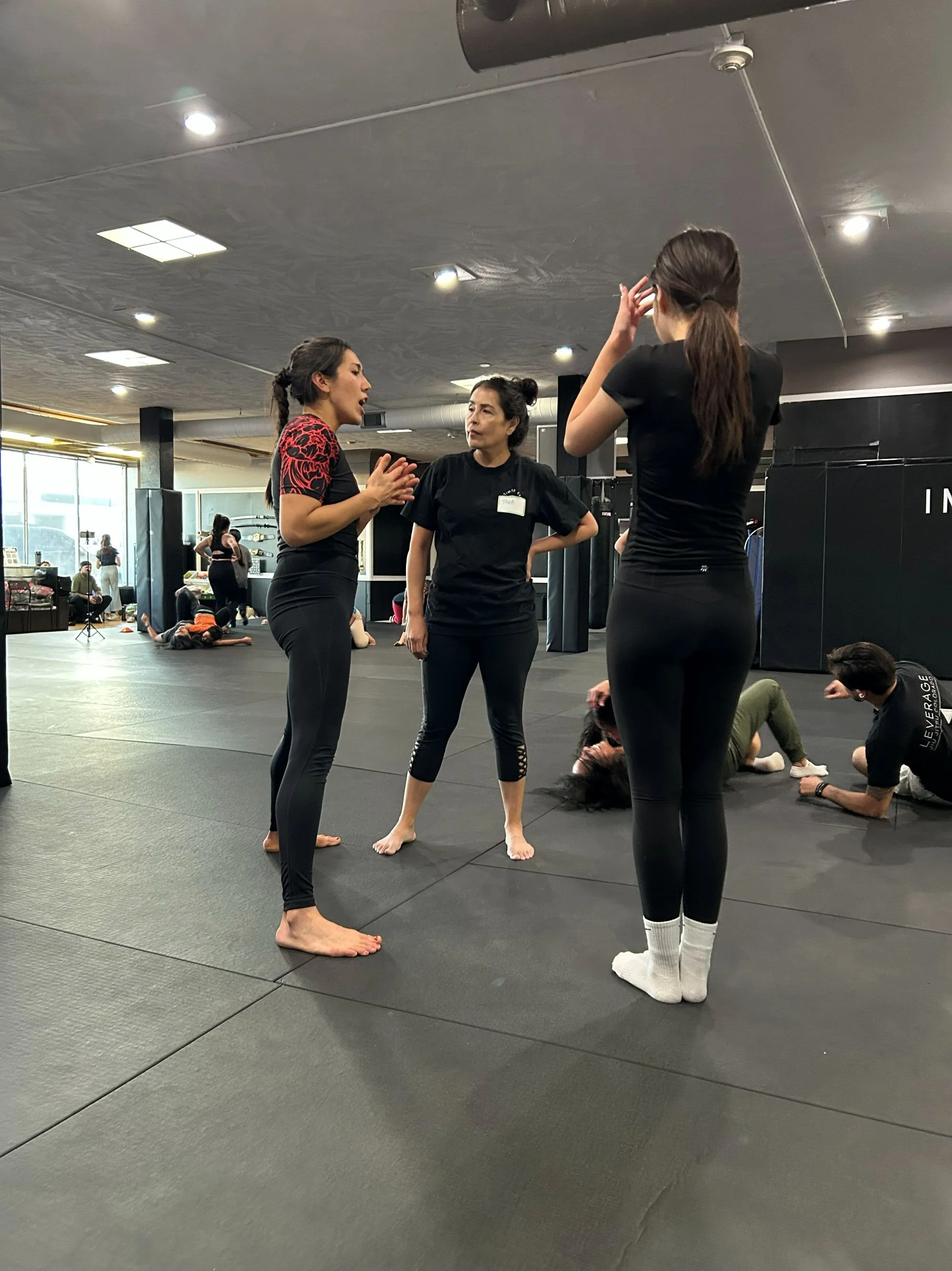  AGI community participating in a self-defense workshop hosted by Imperial Jiu Jitsu &amp; Kickboxing in Lakewood, Colorado 