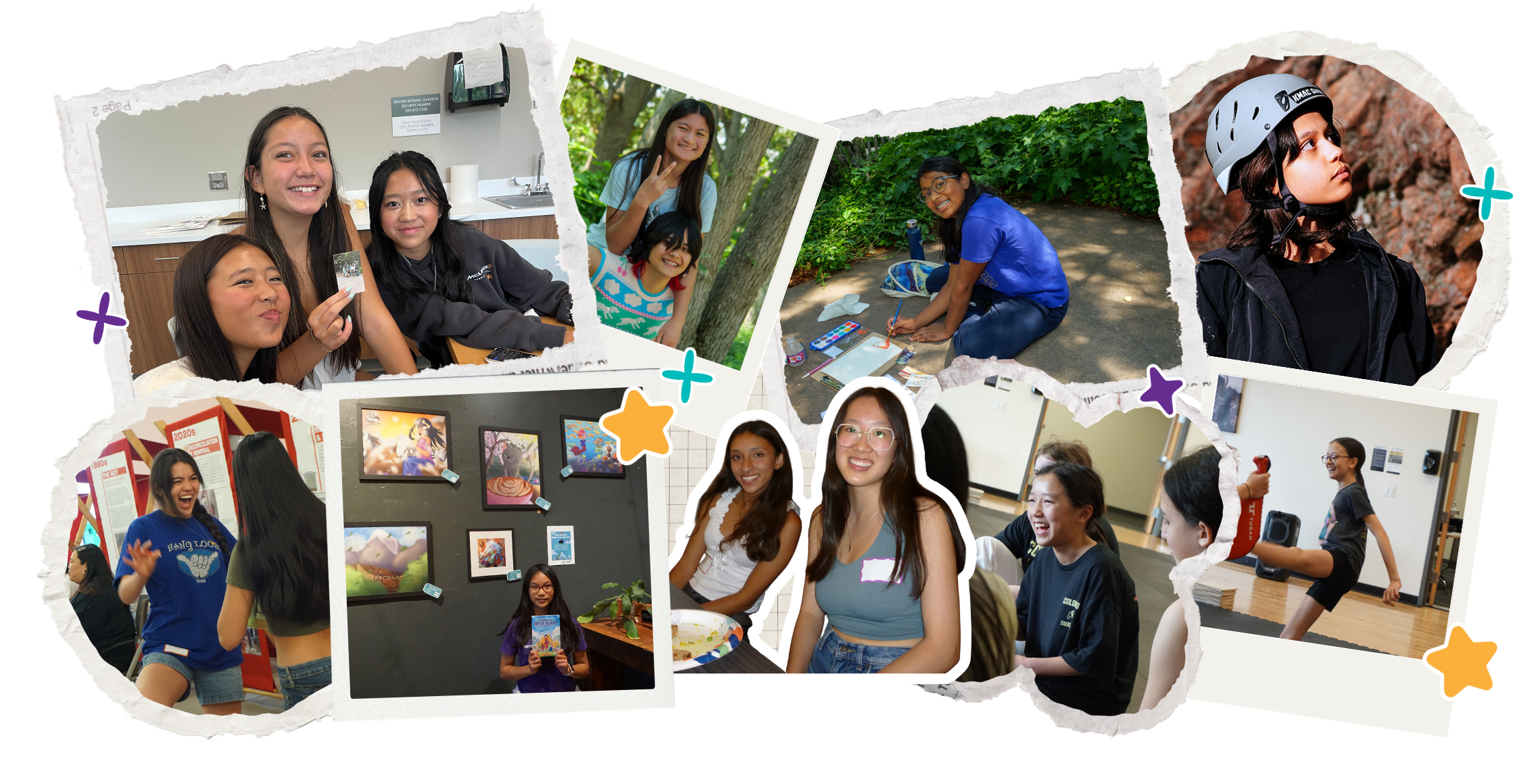 collage of asian girls ignite students stepping in their power surrounded by community