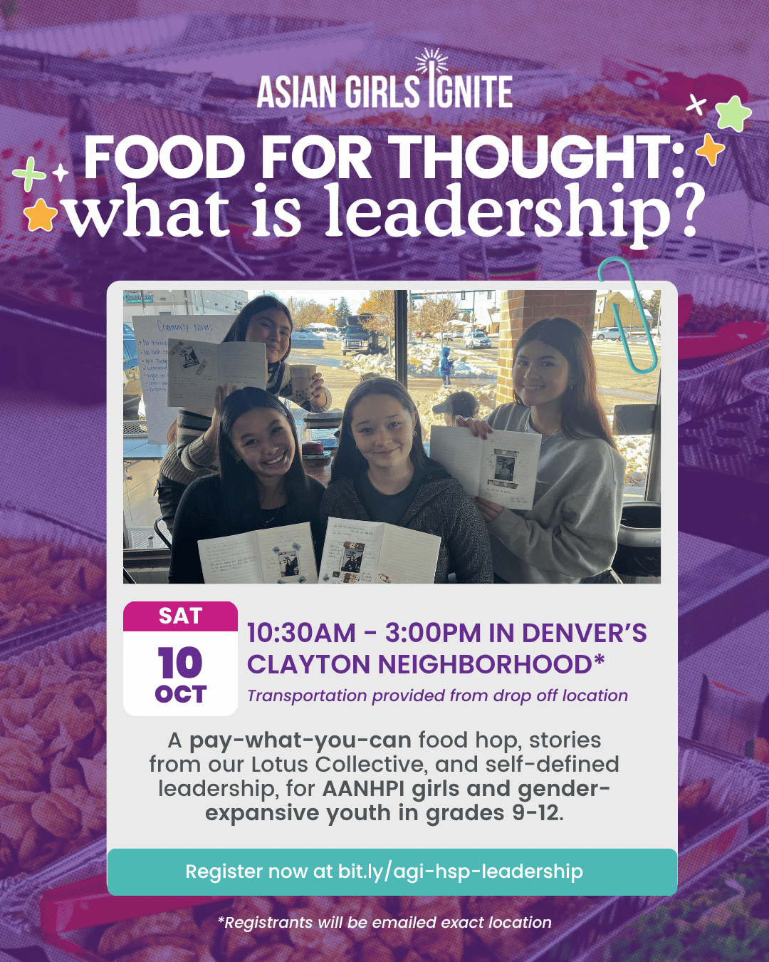 Registration: Food For Thought - What is Leadership? w/ Lotus Collective