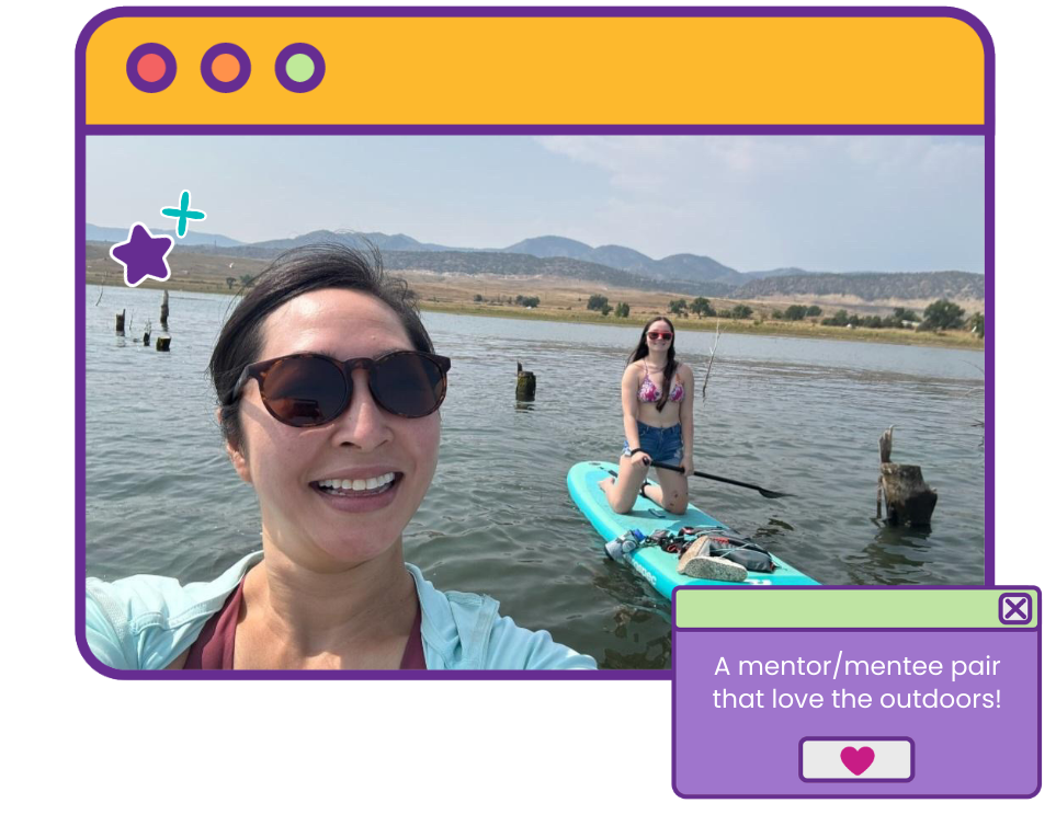 A mentor/mentee pair that love the outdoors!