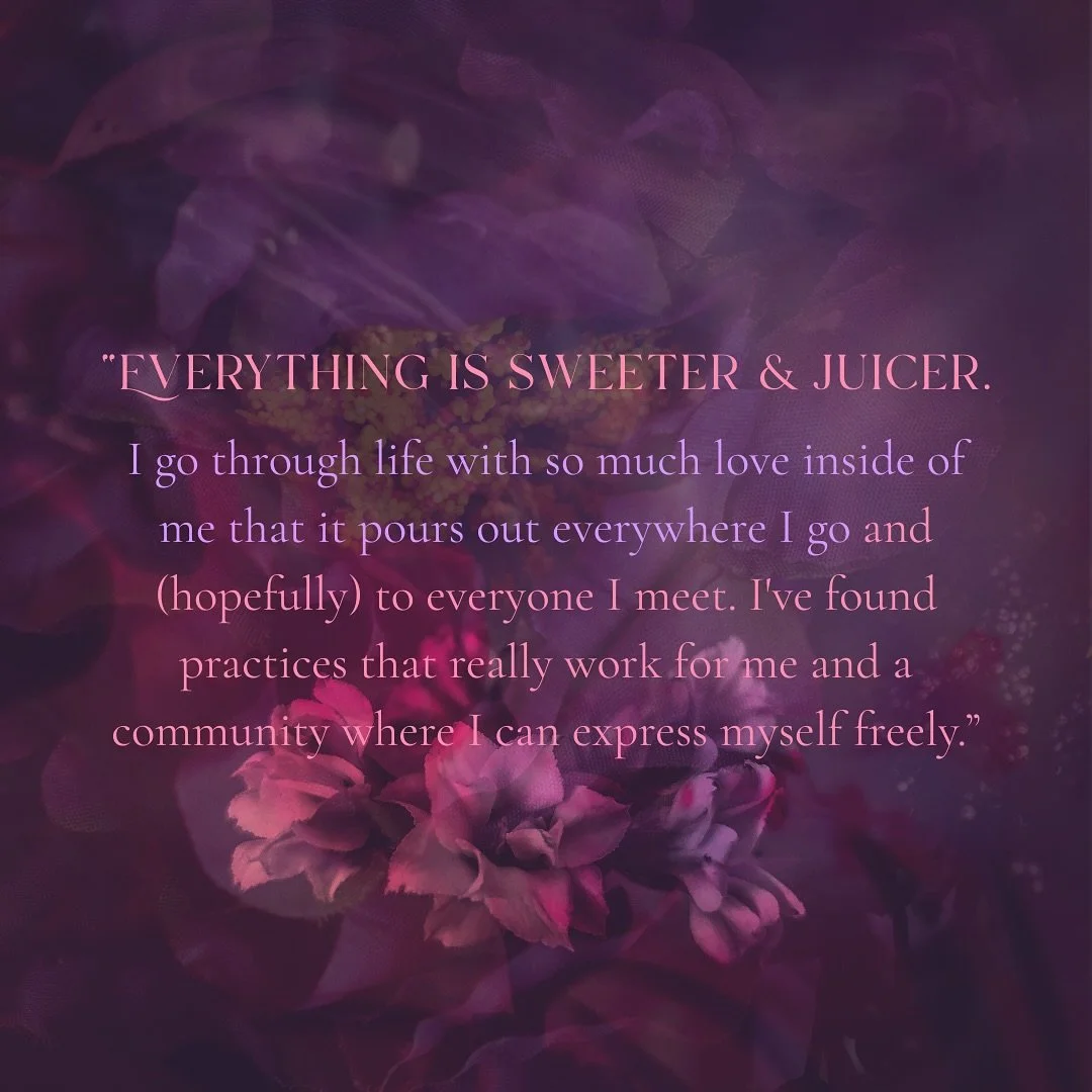 A transformational experience disguised as a flirty summer fling ;)

4 weeks 💋 S*x Witch Summer 💄 for the women ready to PLAY with their pleasure and power. 

Above is what the witches who&rsquo;ve already walked the path have to say.. care to add 