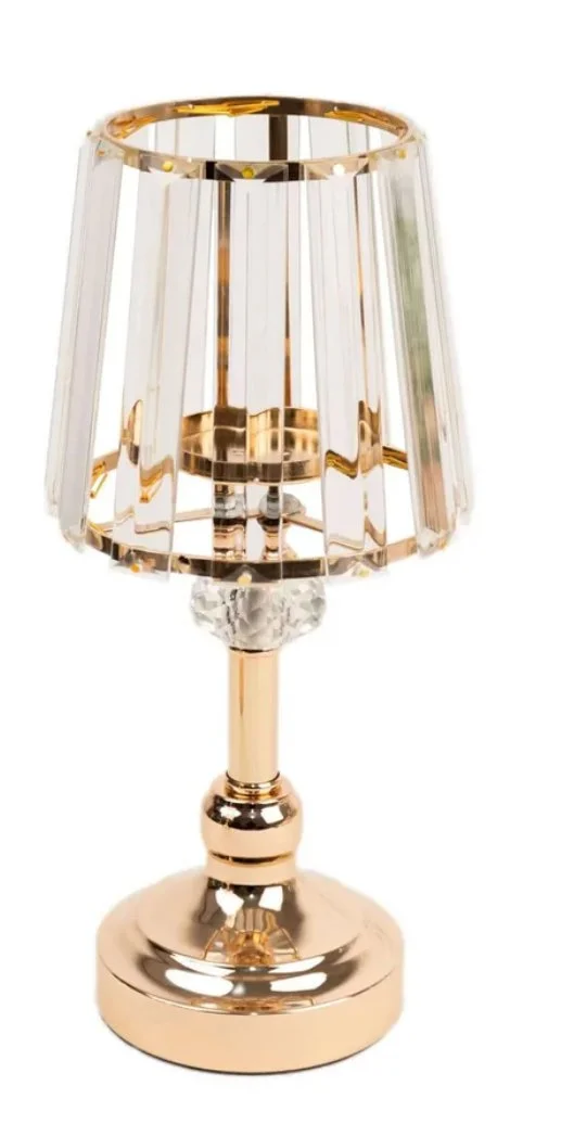 Crystal Tea Light Table Lamp