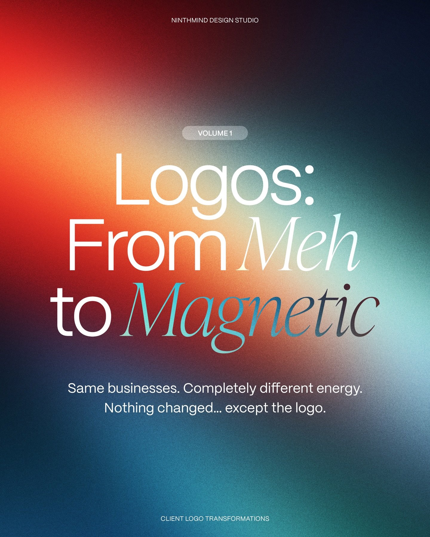 Better logos change how a brand shows up.

I&rsquo;ve seen it so many times &mdash; a business doing great work, evolving, stepping into a new level&hellip; while its logo is still speaking for an earlier version of the brand. 

Nothing is technicall