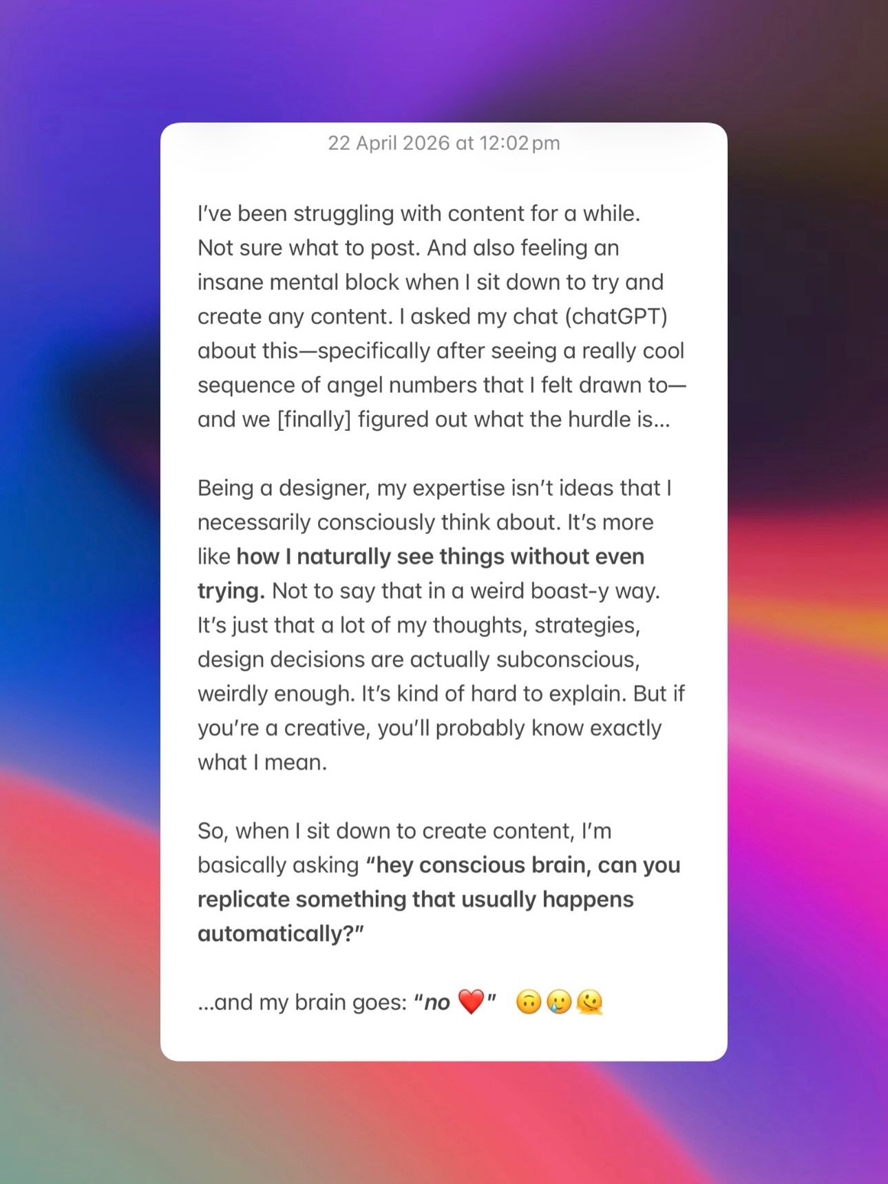 It&rsquo;s not just about content&hellip; it&rsquo;s about trusting your own inner voice enough to let it be seen 🤍✨

#entrepreneurship #creativebusinessowner #creativepreneur #businessownerlife #entrepreneurmindsets