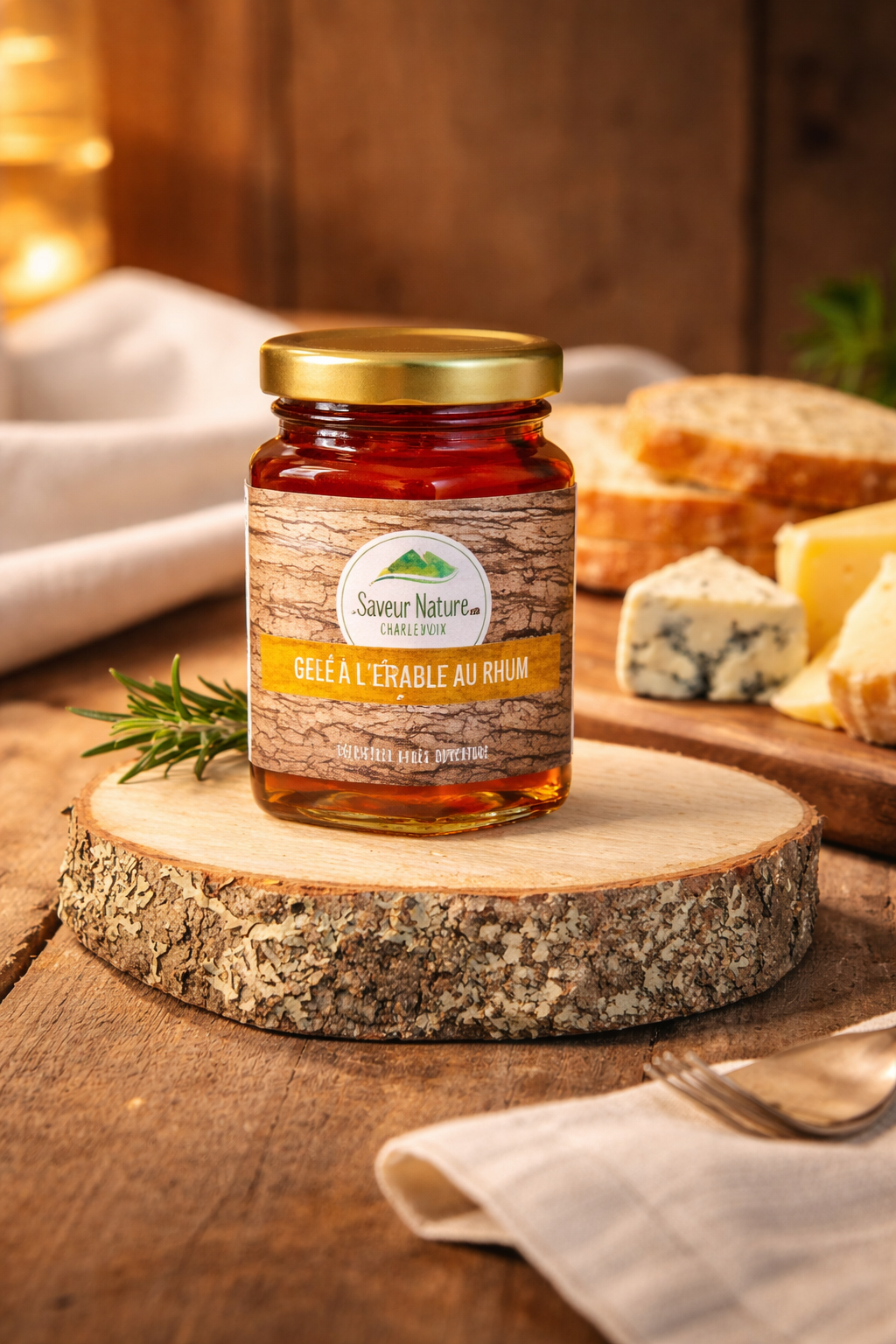 Gelée à l'érable au rhum