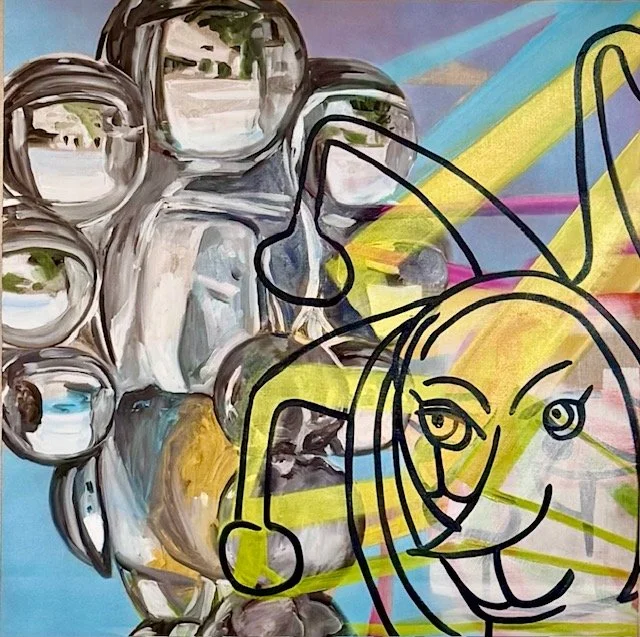 Pin, 40 x 40,  Oil on Linen, 2025