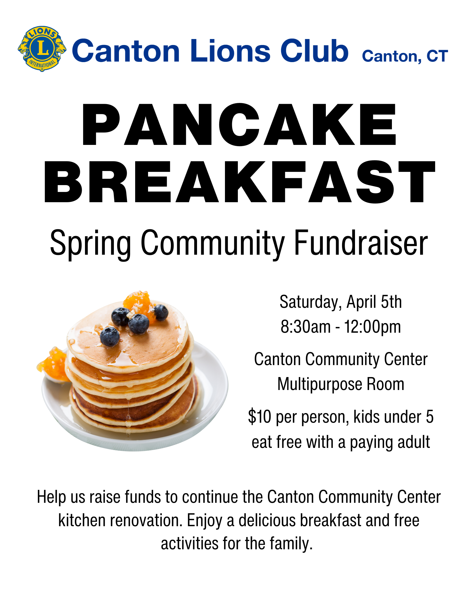 Pancake Breakfast Flyer (Copy)
