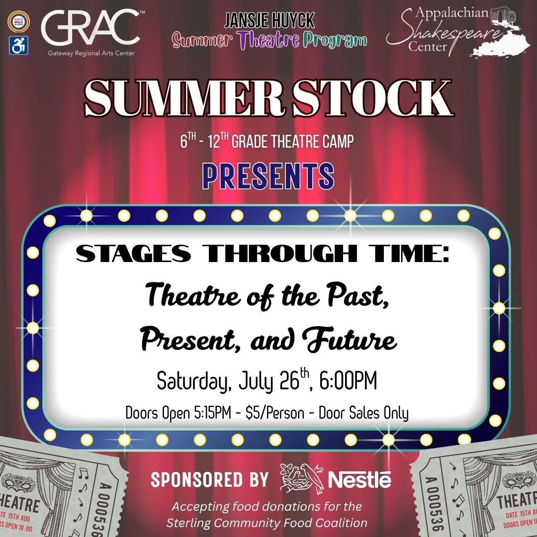 Summer Stock presents Stages Through Time: Theatre of the Past, Present, and Future