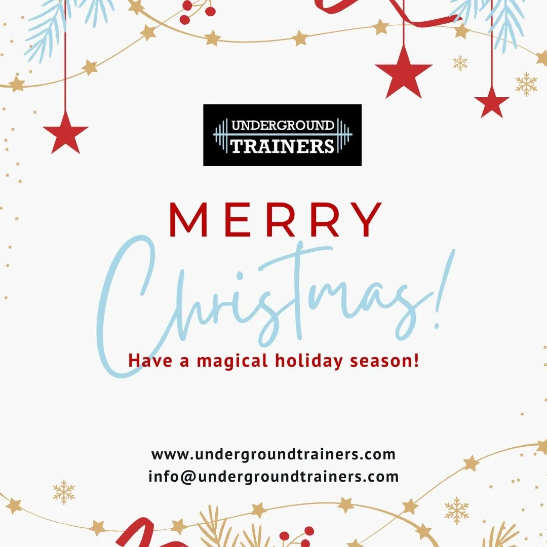 Wish all our clients, friends and families a very Merry Christmas 🎄 for all who celebrate. 

See you all tomorrow to work off the cookies! 

#merrychristmas #happyholidays #undergroundtrainers #fitness #personaltraining