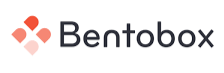 Bentobox logo with three pink and gray geometric shapes and the word 'Bentobox' in black text
